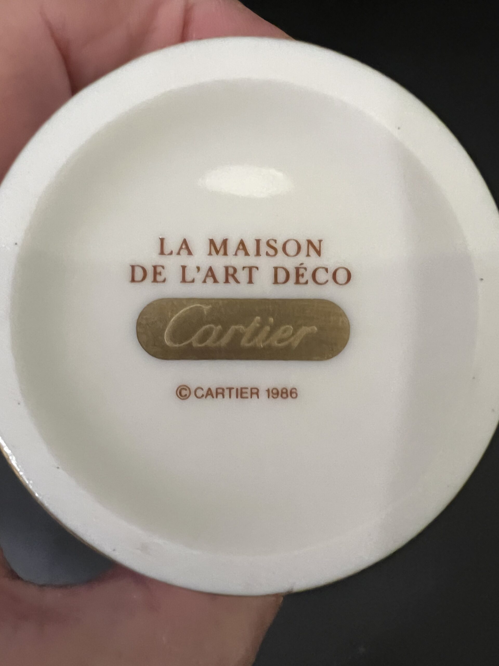 Cartier Panther Porcelain Vase