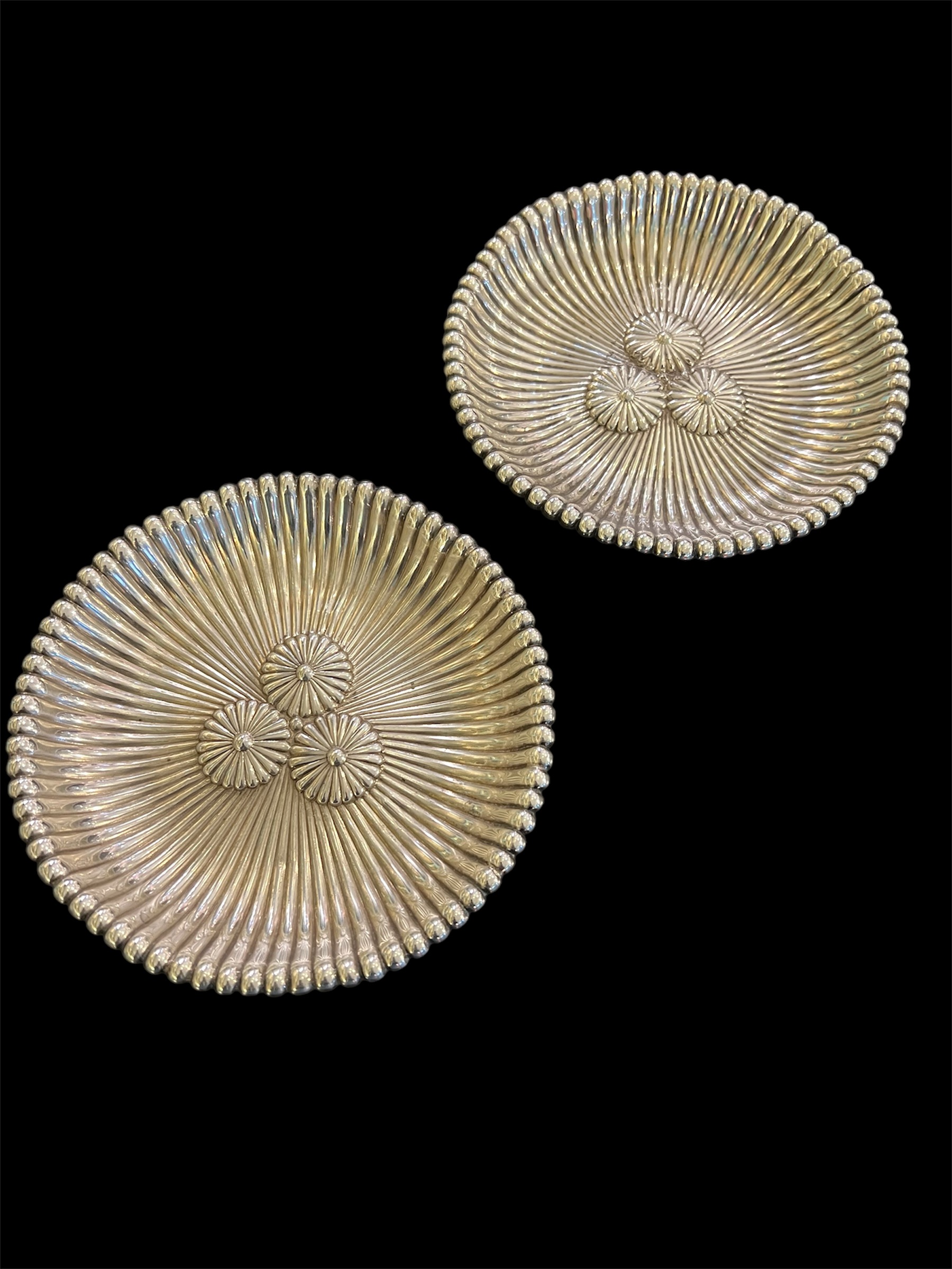 Theodore Starr Pair Sterling Candy Dishes