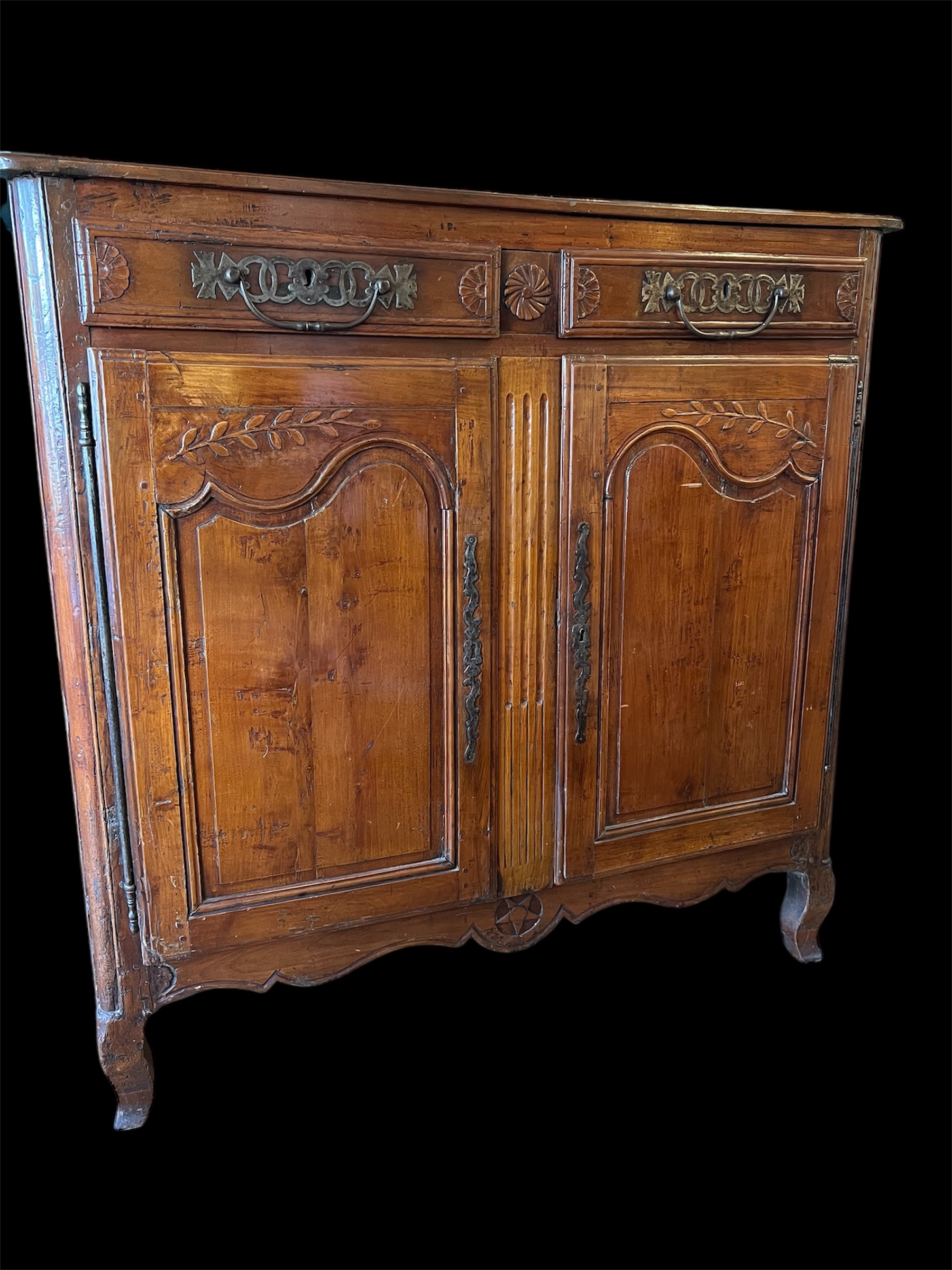 Antique French High Buffet with Drawers