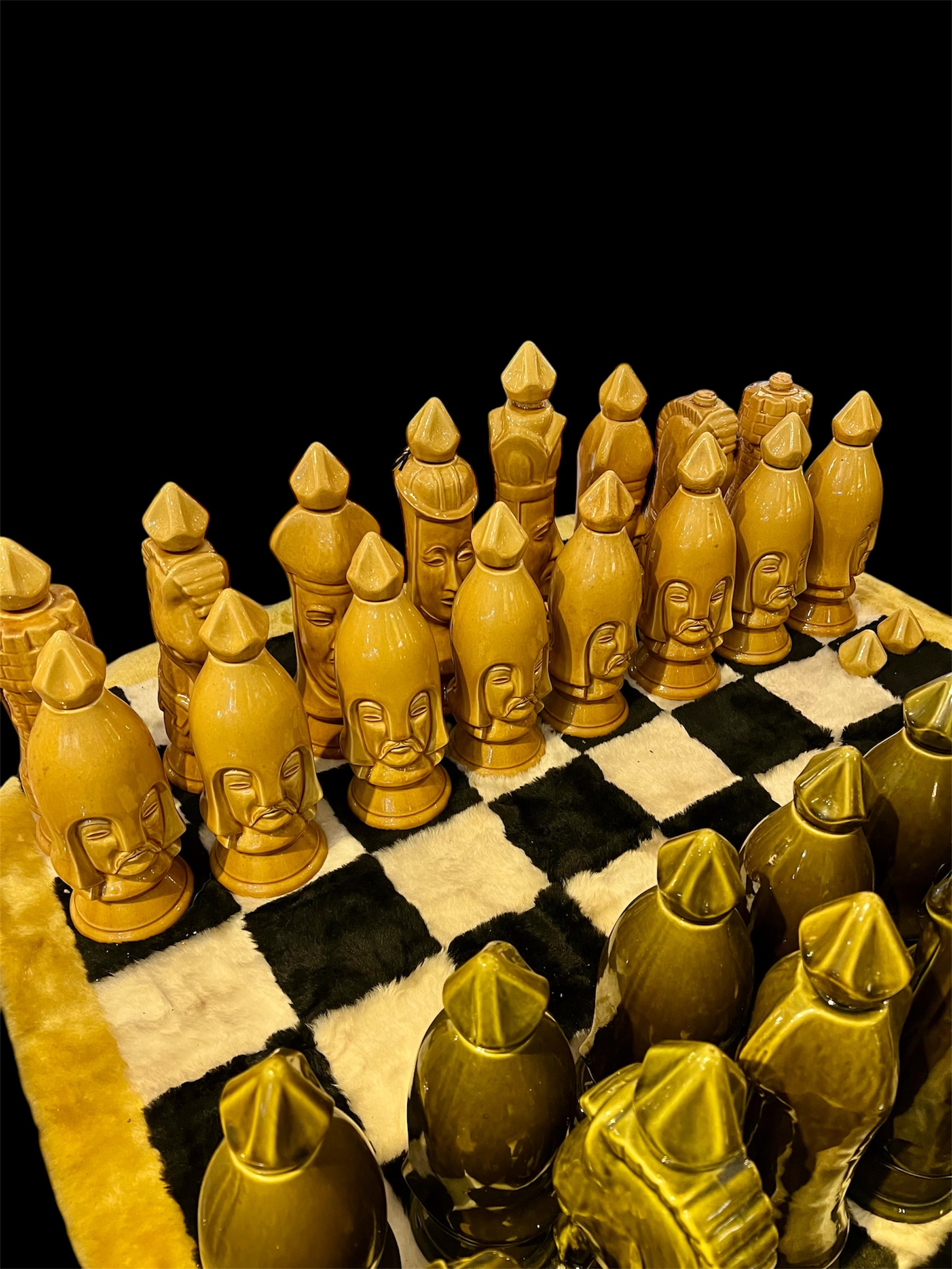 Old Crow Complete Set Chess Decanters