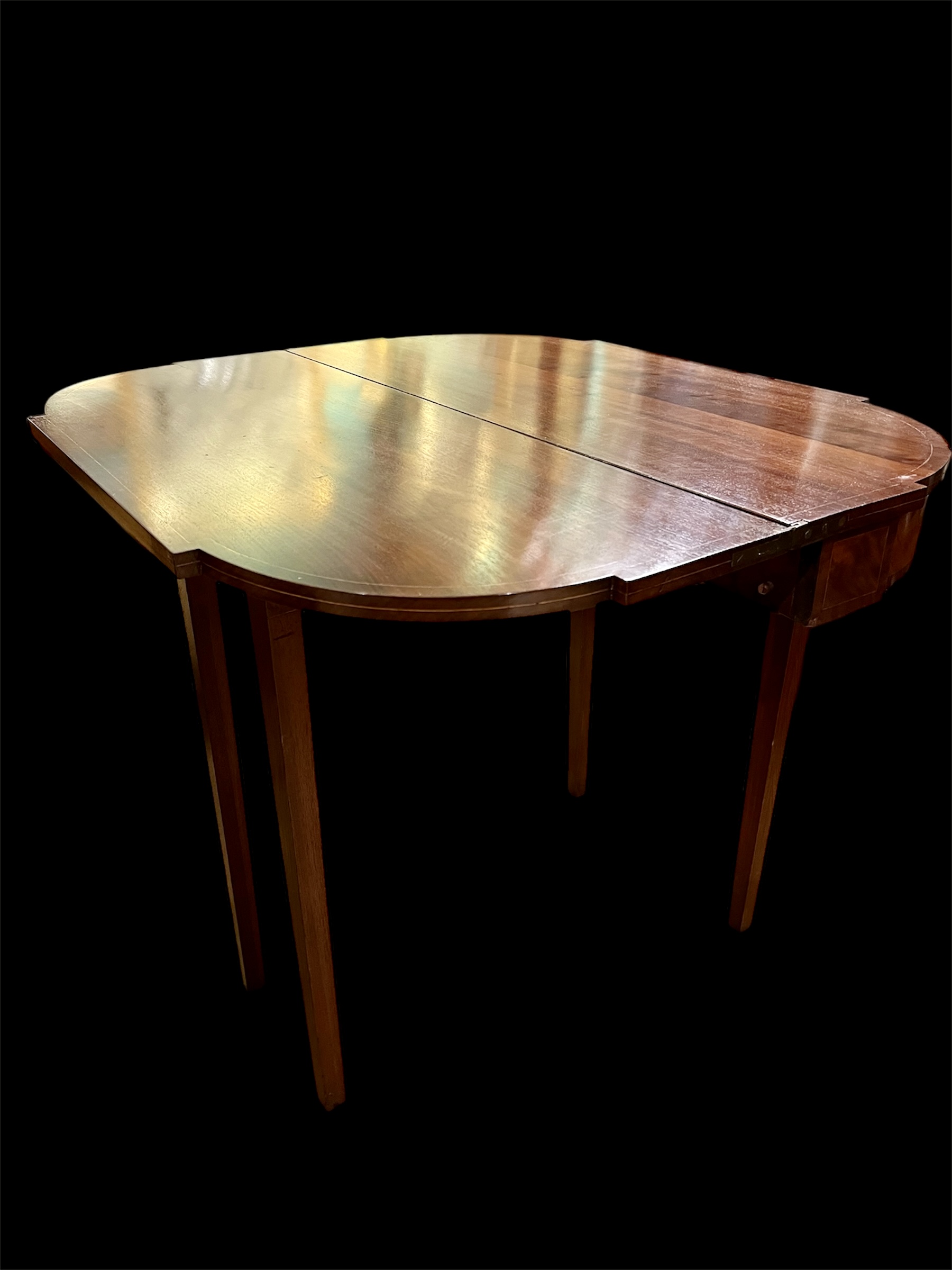 English Mahogany Flip-Top Table