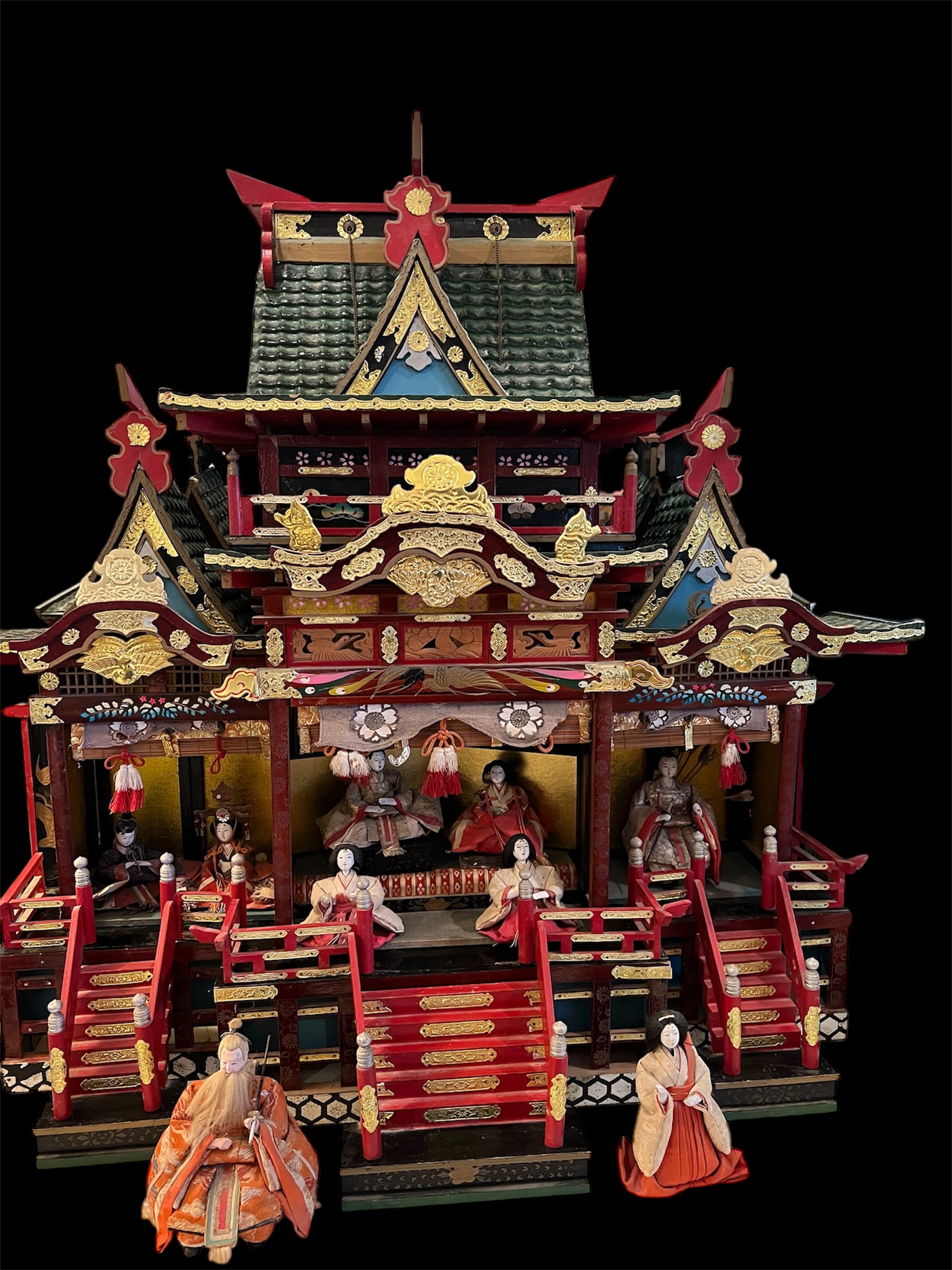 Antique Japanese Palace Dollhouse