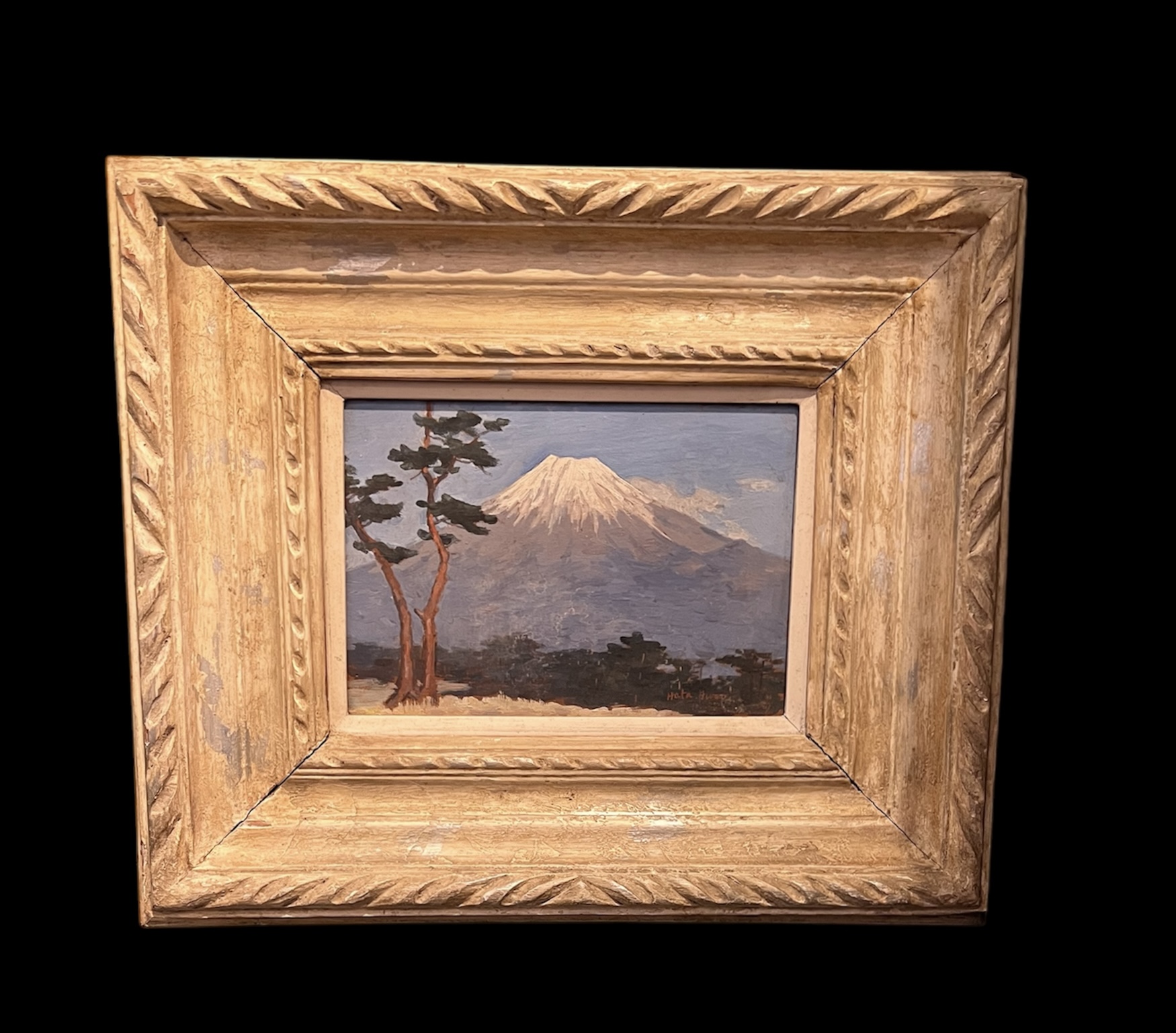 Iwao Hata Mt. Fuji Oil Painting