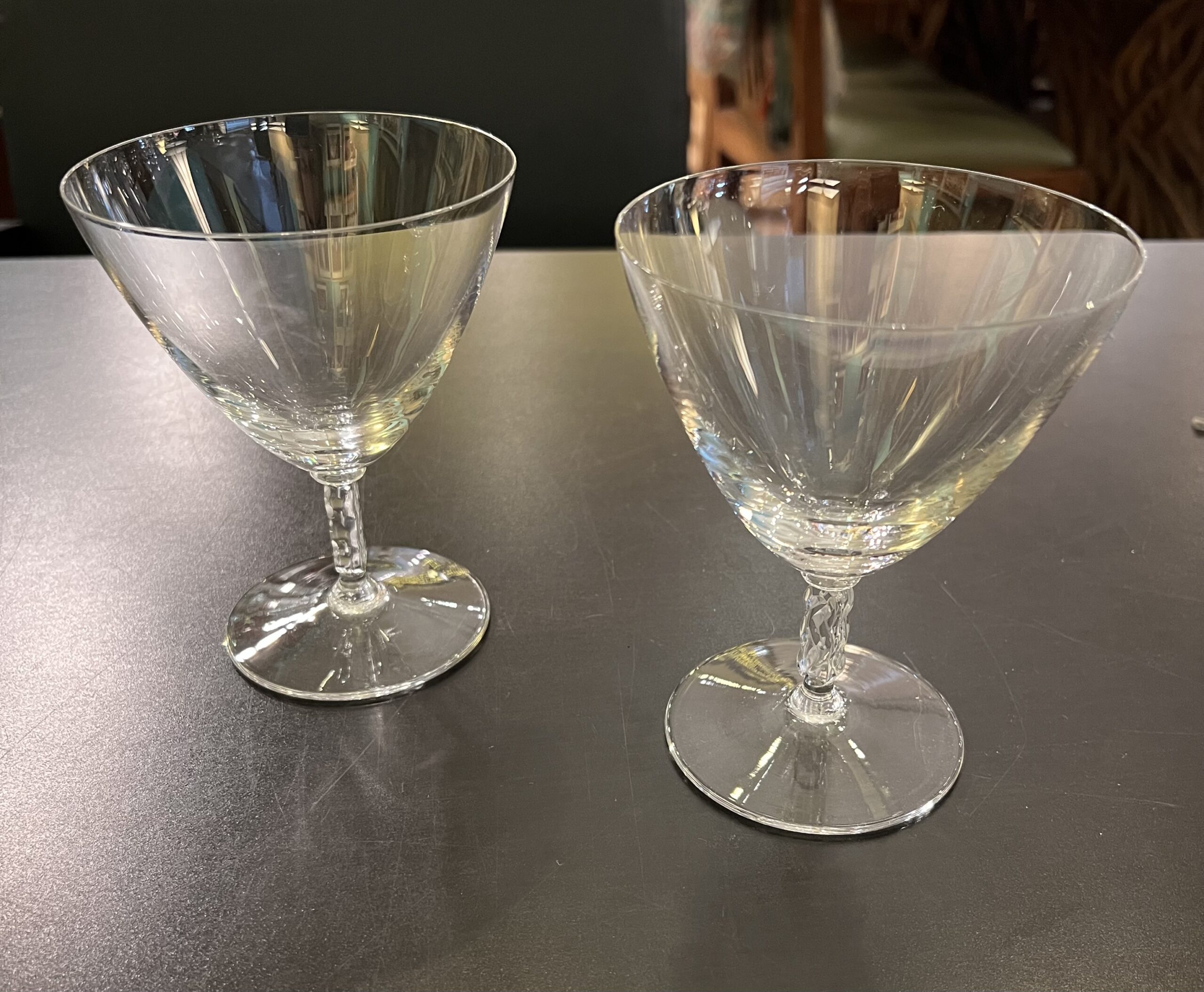 Lalique Geubwiller Wine Glasses