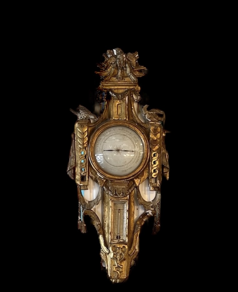 Antique French Carved Gilt Barometer