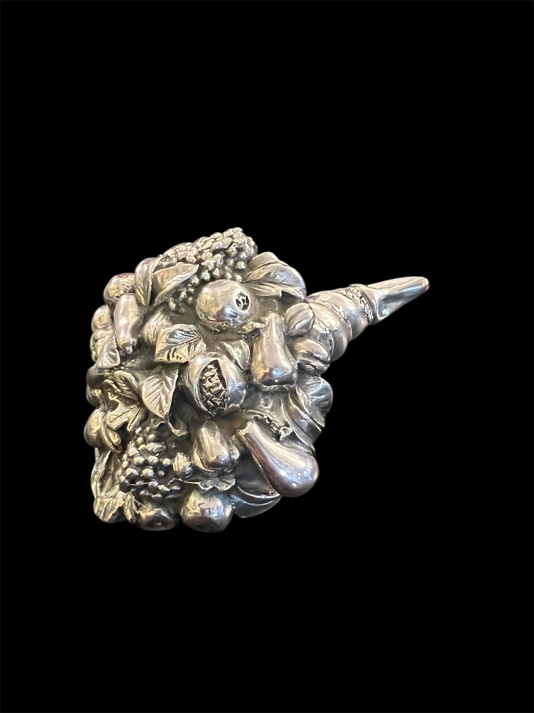 Sterling Silver Cast Cornucopia
