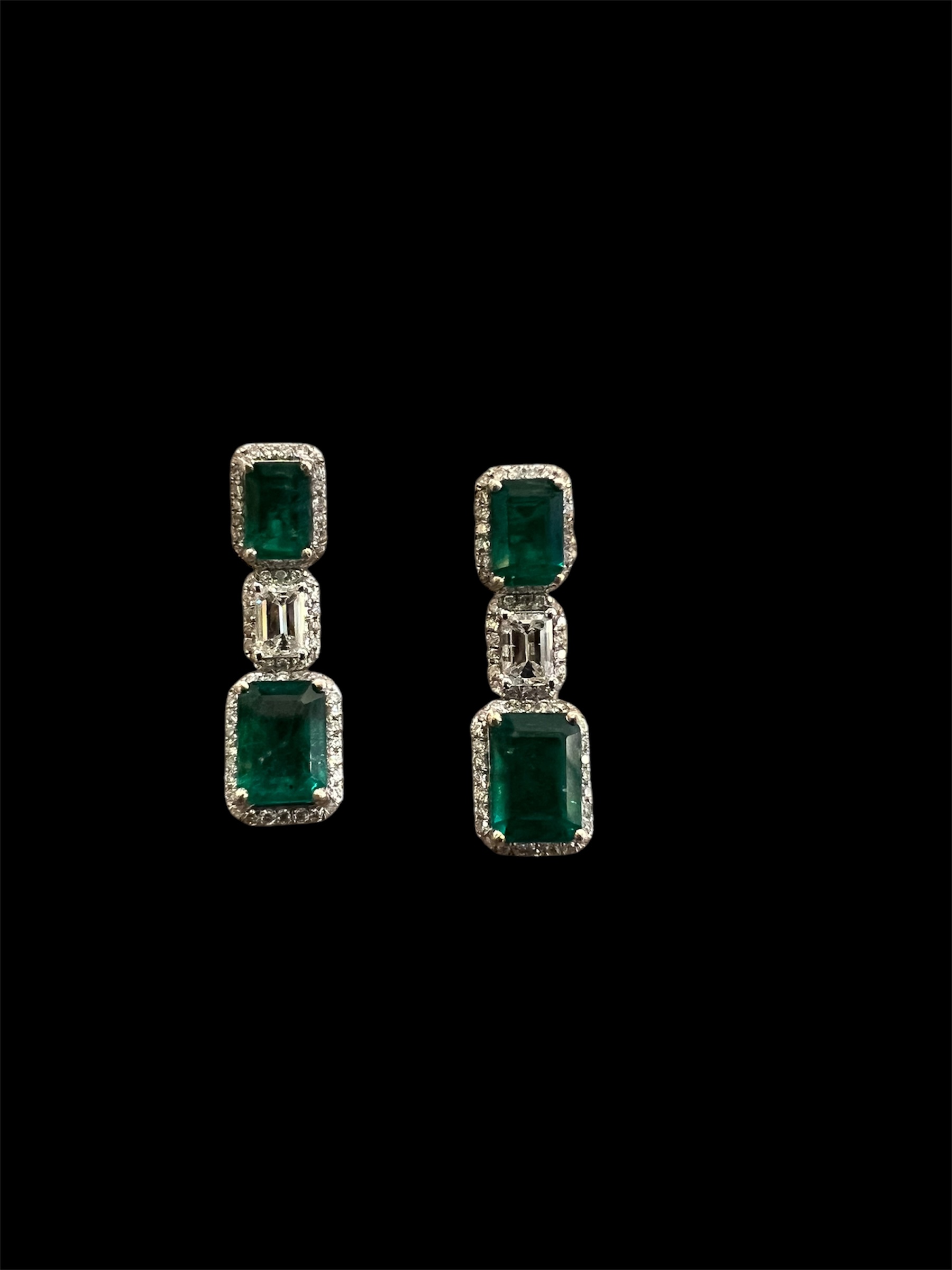 Petite Emerald Drop Earrings