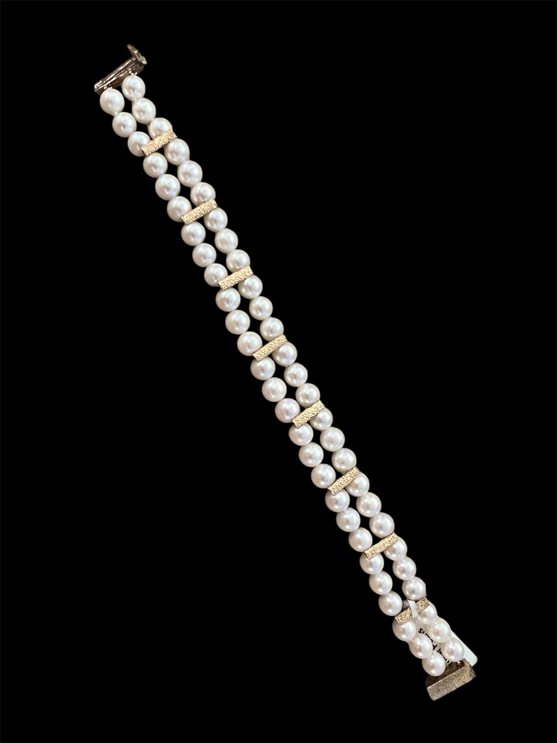 Double Strand Natural Pearl Bracelet