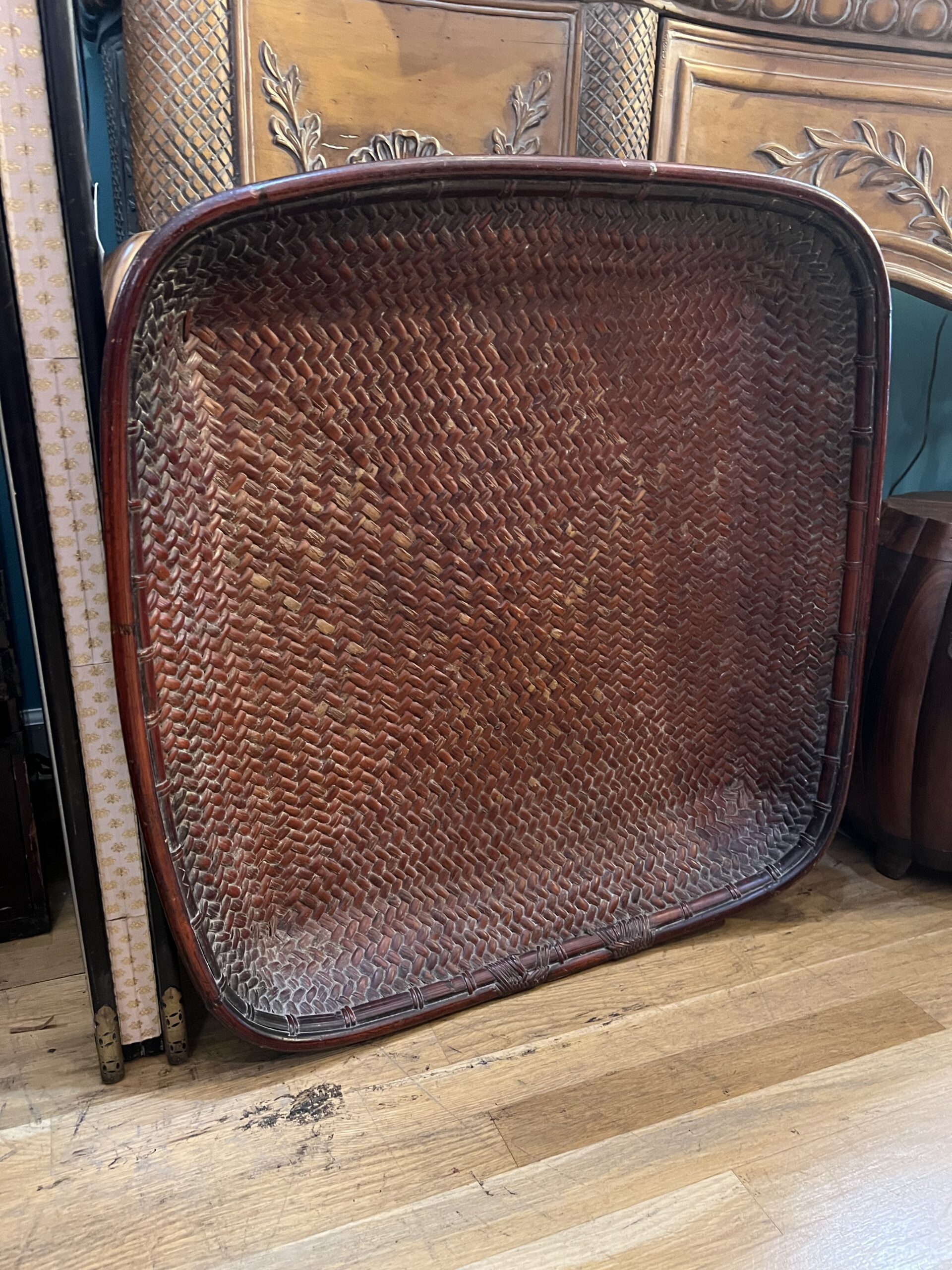 Antique Philippine Square Basket