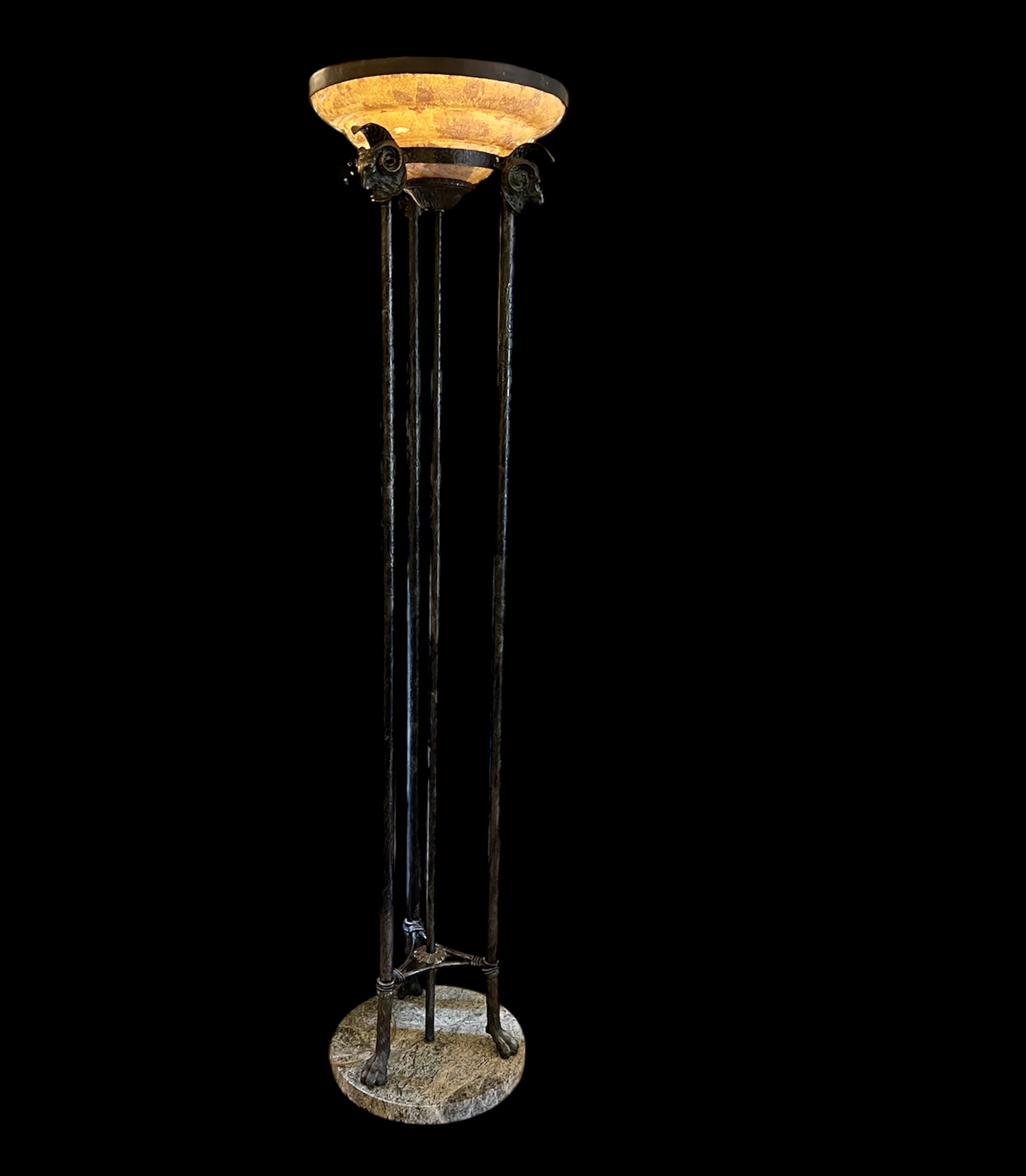 Neoclassical Torchere Floor Lamp