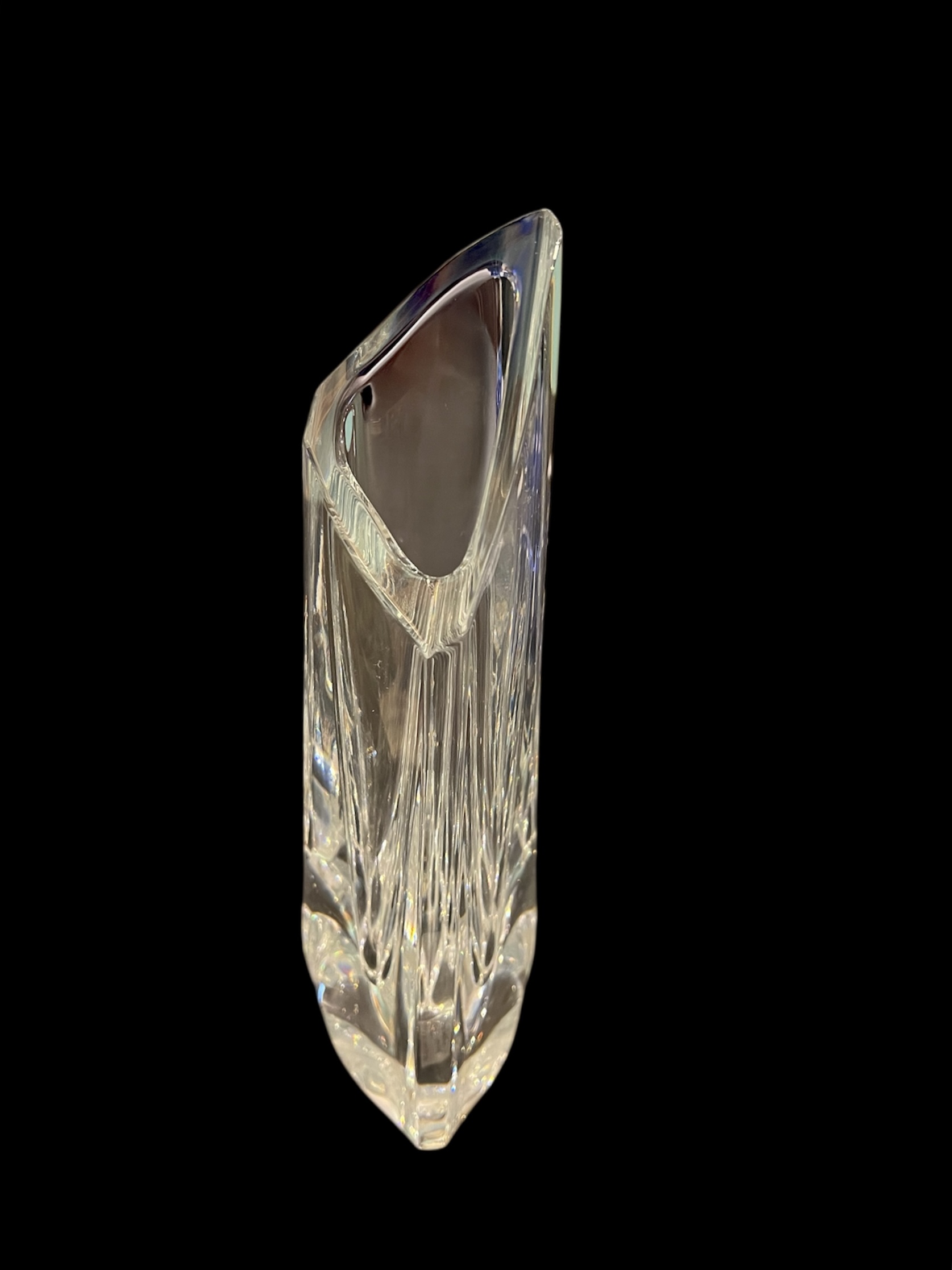 Baccarat Abstract Rose Vase