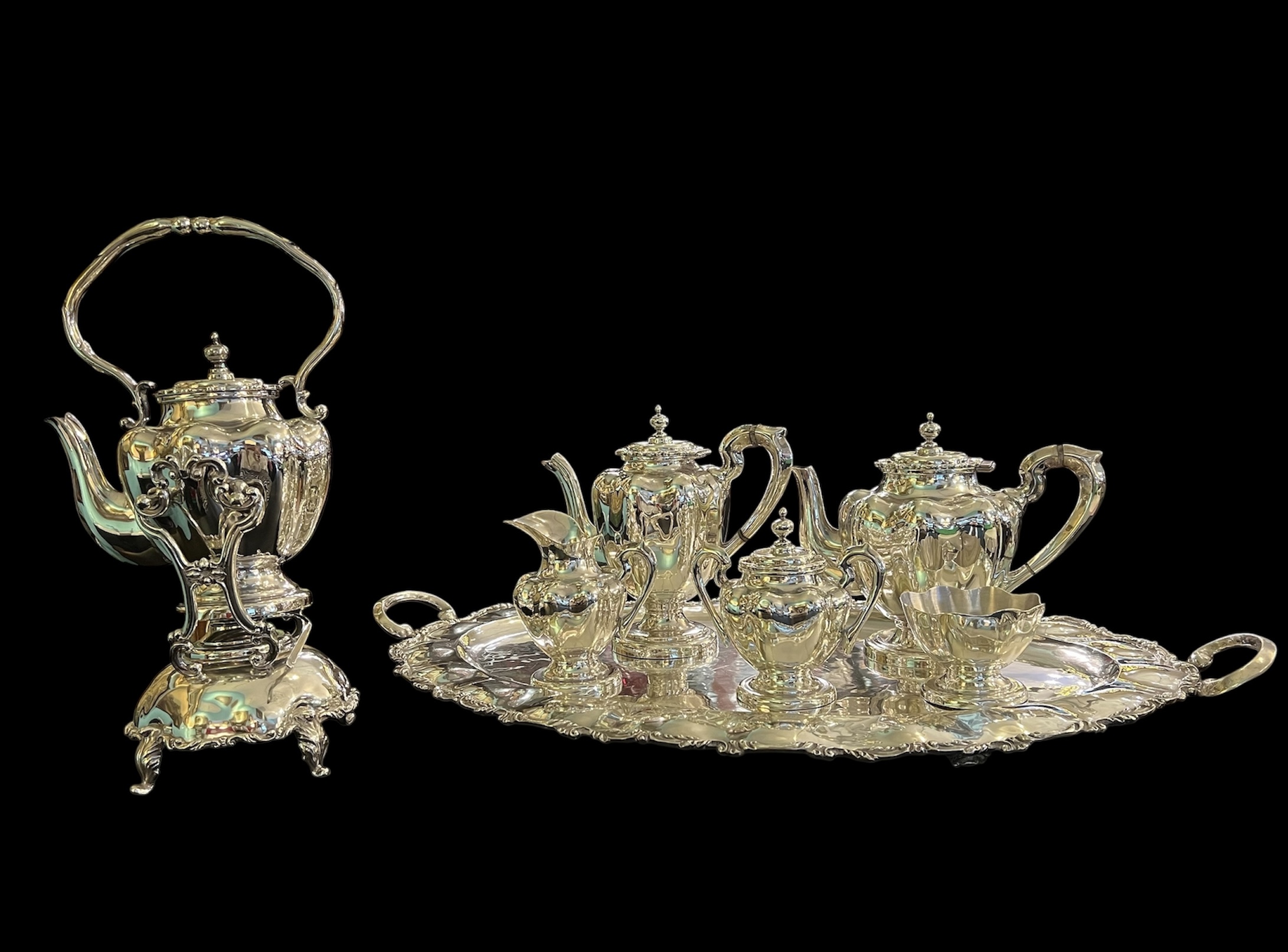 Sterling 7 Piece Tea Service 925 Mexico