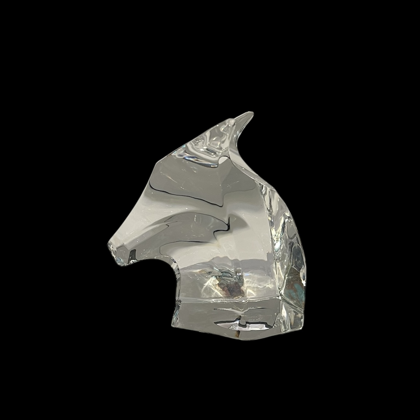 Saint-Louis Crystal Horse Head