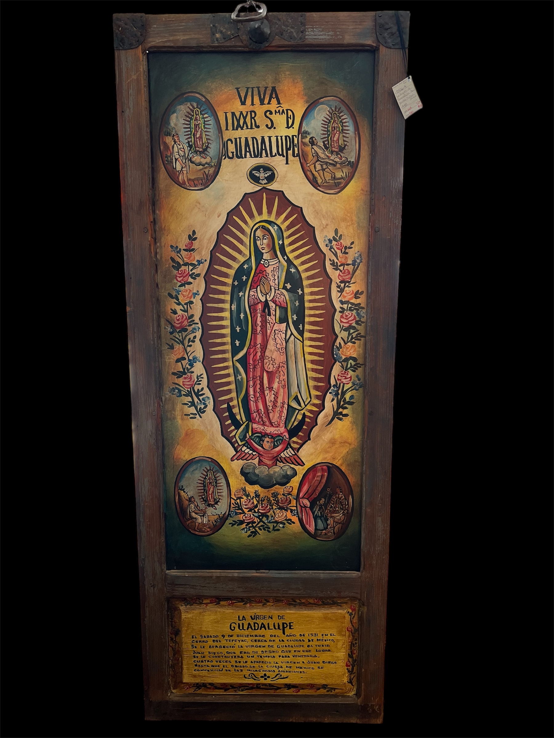 La Virgen de Guadalupe Handpainted Panel