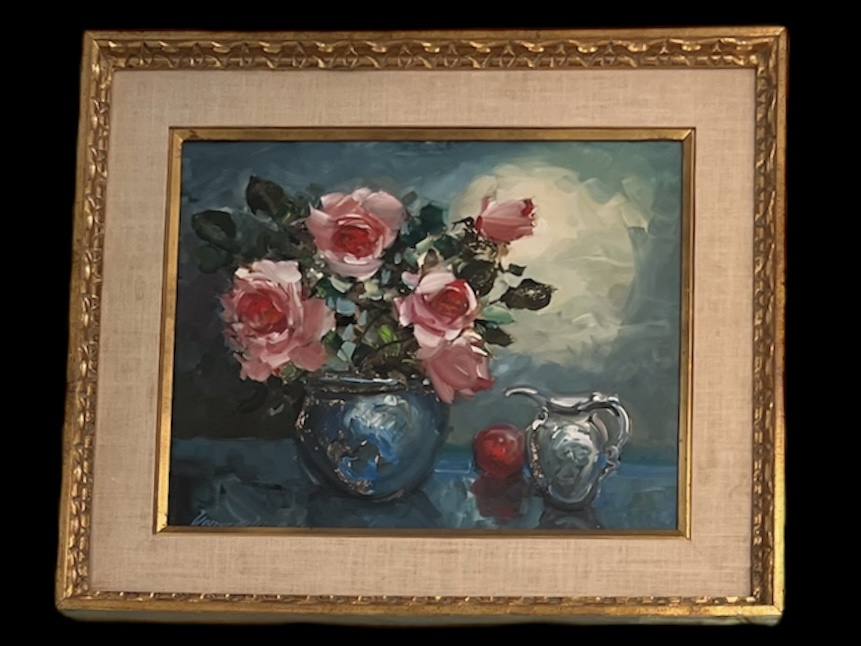 George M Walter Pink Rose Still Life