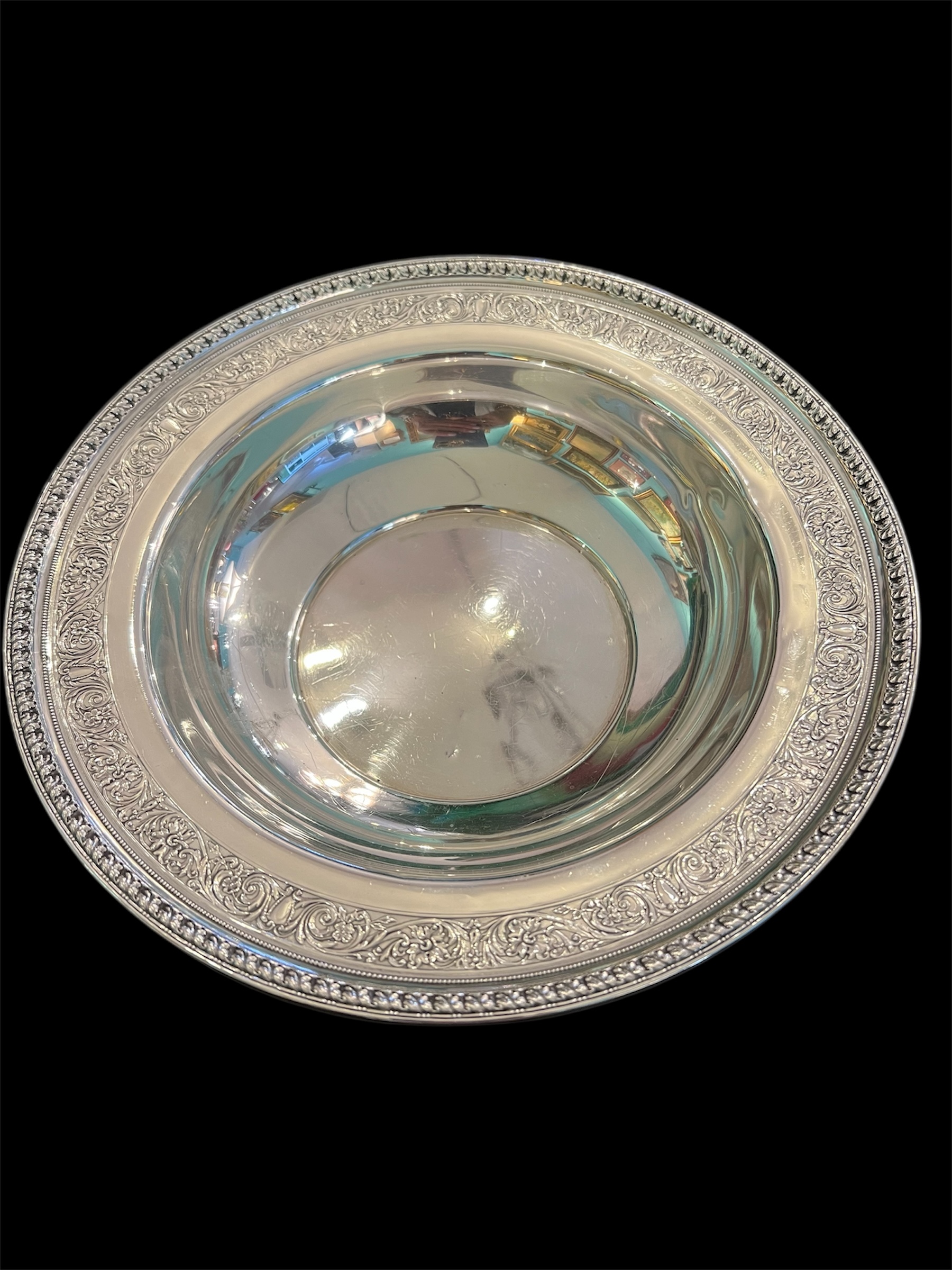 Watson Company Sterling Chased Bowl