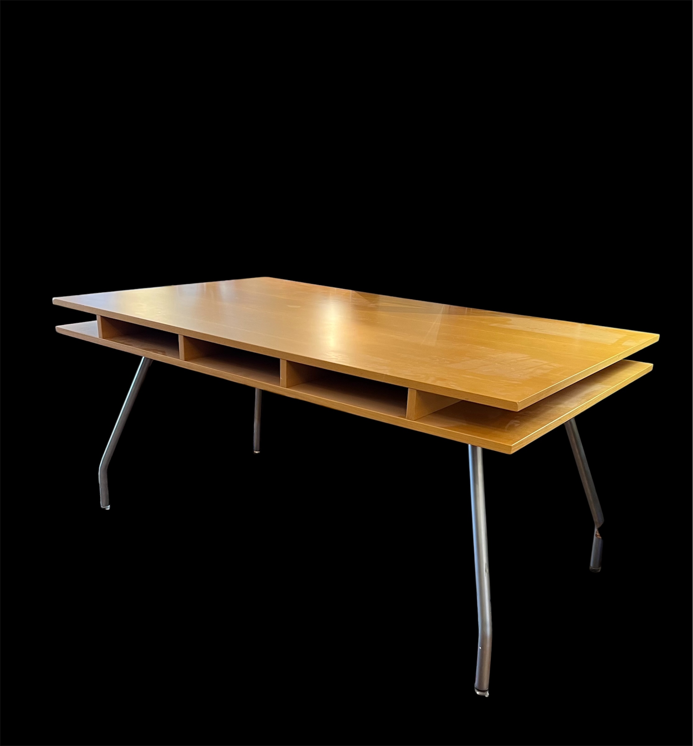 Scandanavian Modern Wood Metal Desk