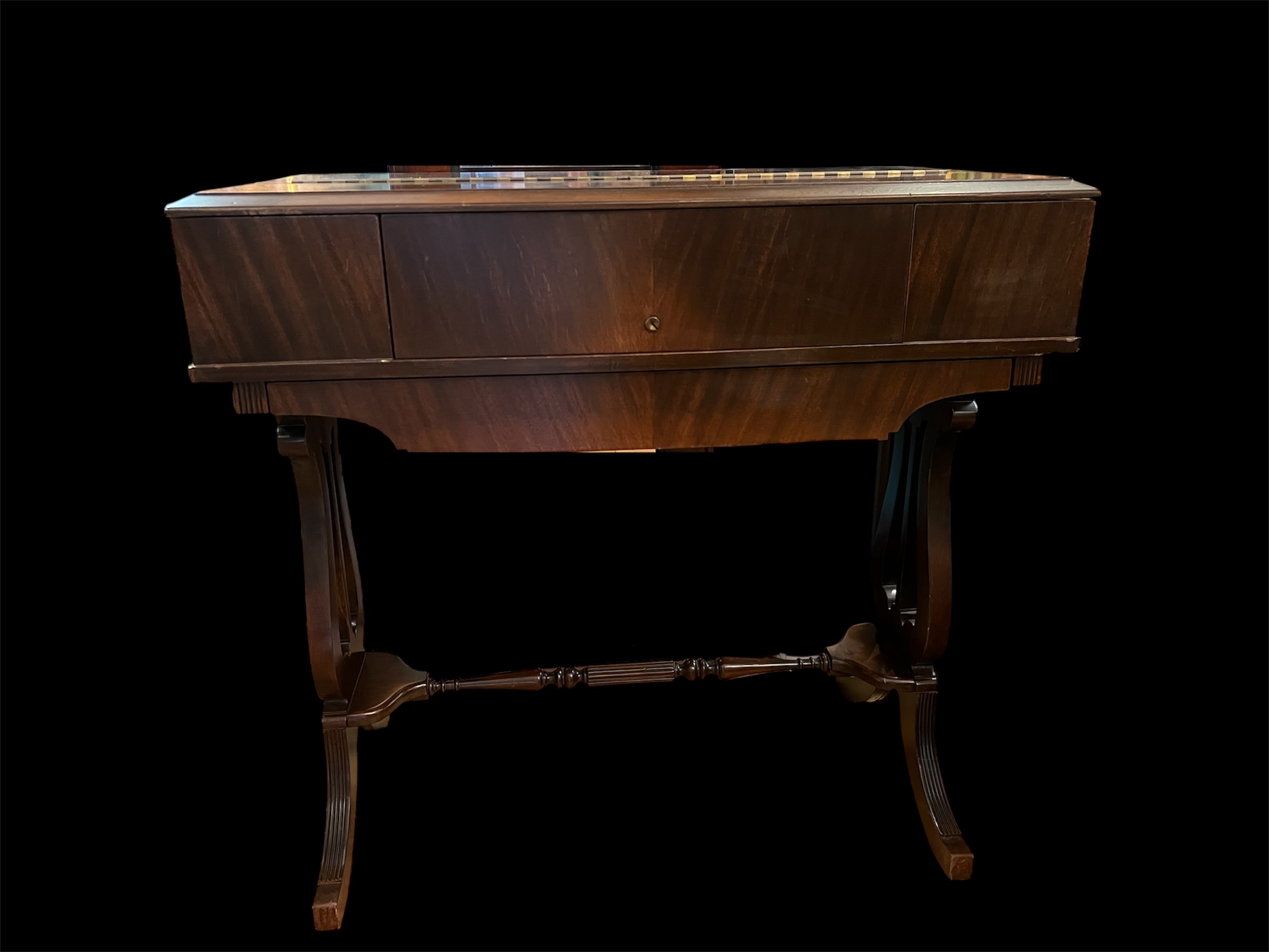 Antique Victorian Spinet Writing Desk