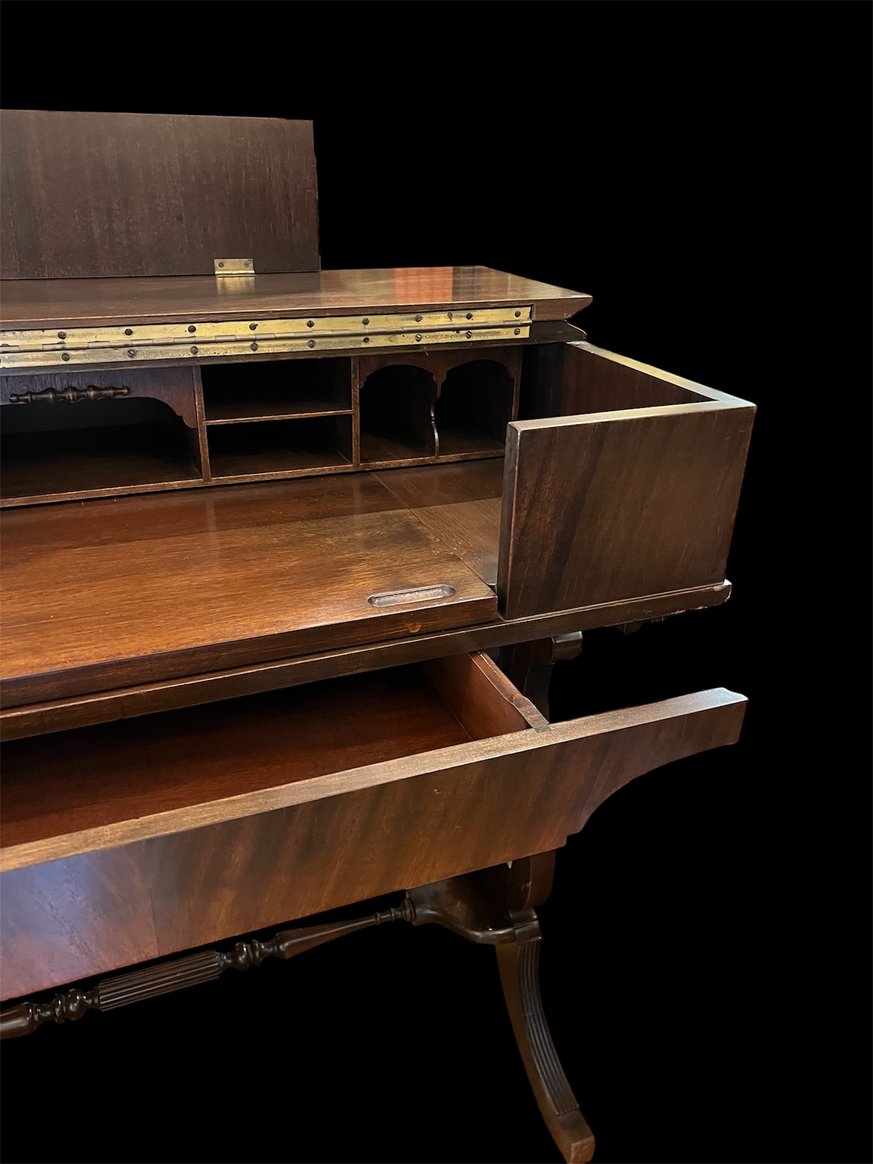Antique Victorian Spinet Writing Desk