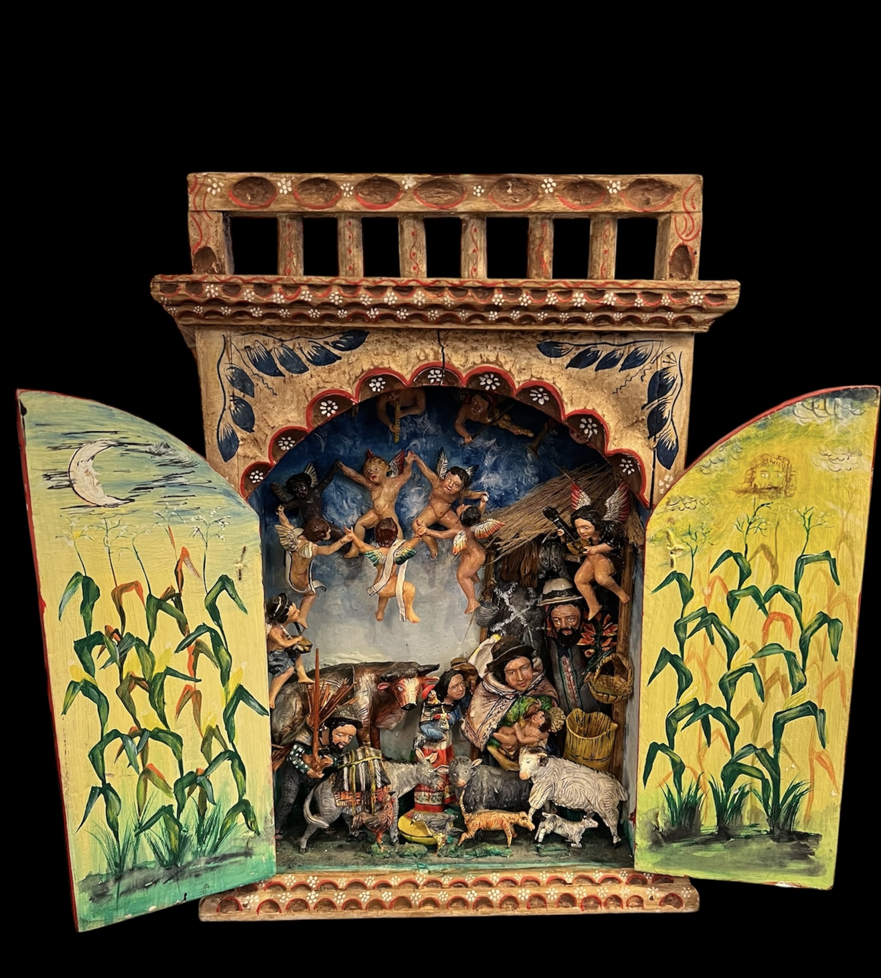 Handpainted Guatemalan Nativity Retablo