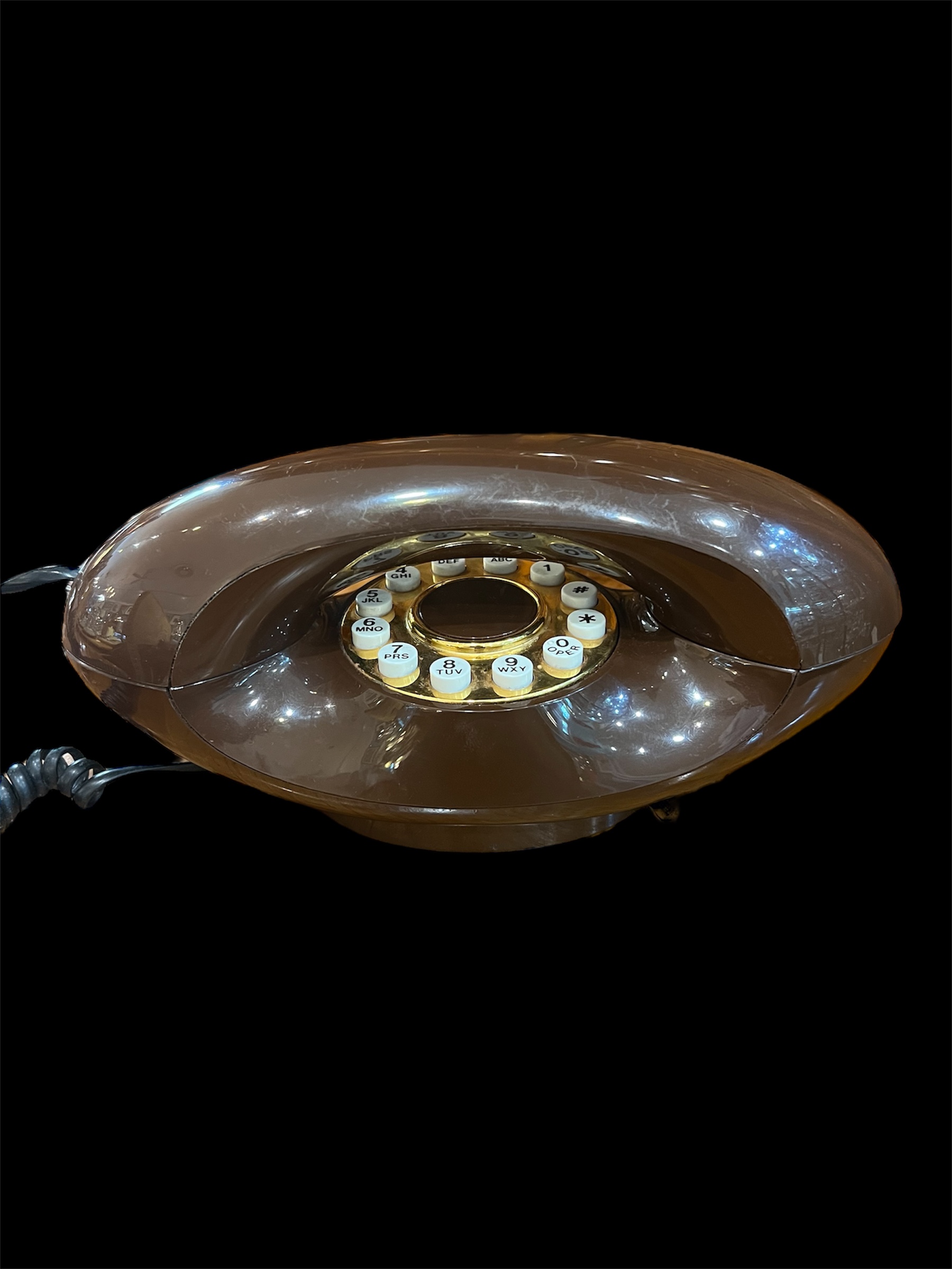 Vintage ‘Genie’ Phone Chocolate Brown