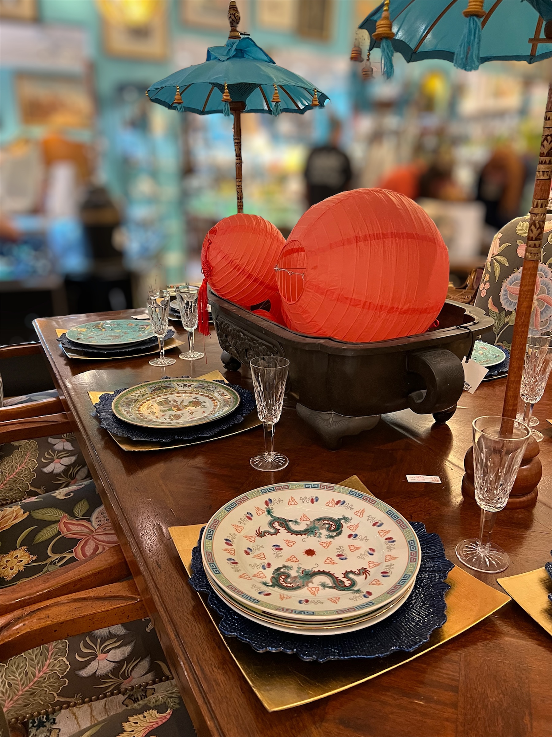 Dozen Assorted Chinese Dinner Plates