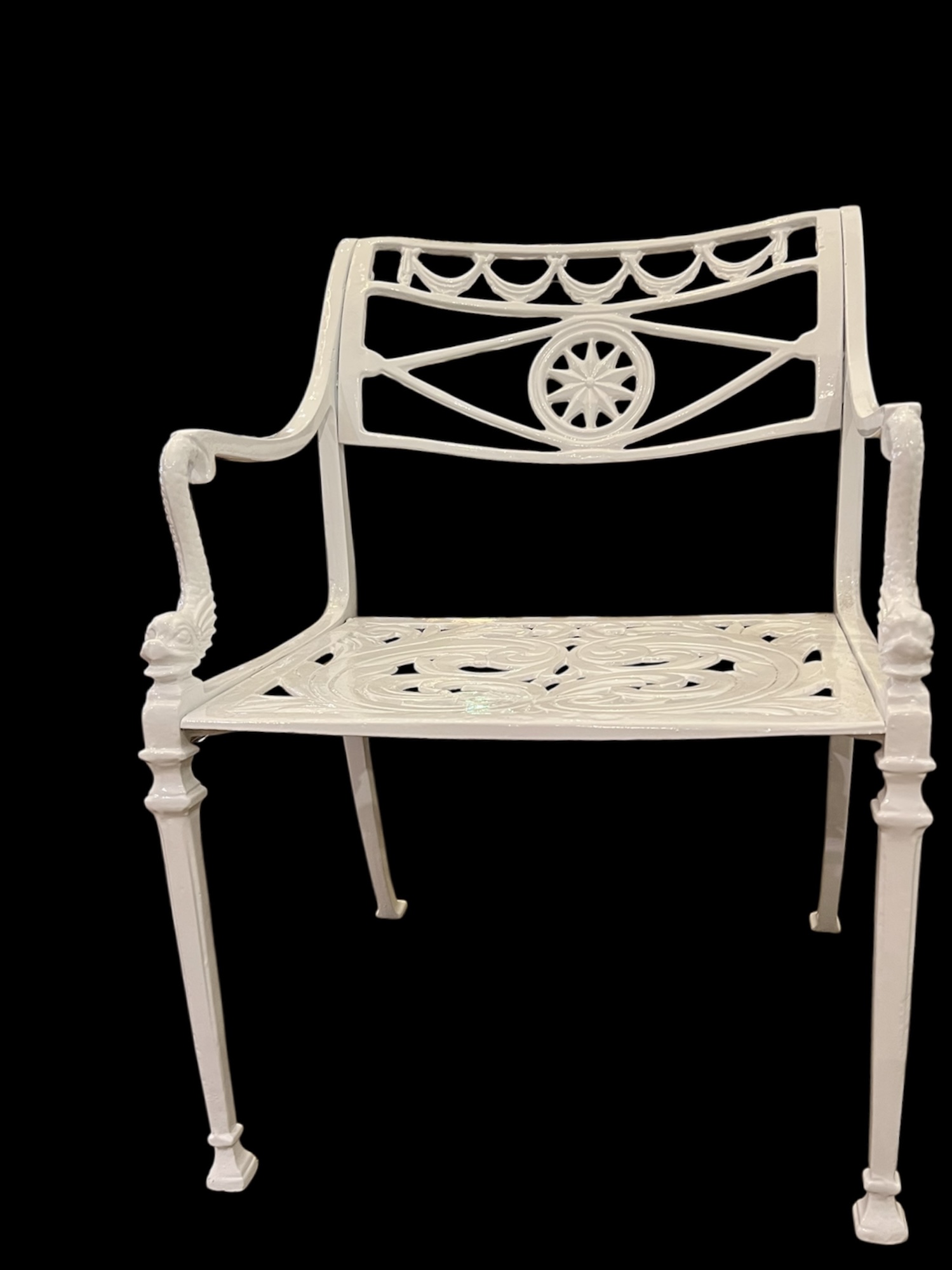Molla Metal Garden Dolphin Chairs