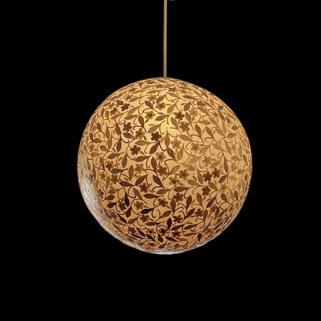 Capiz Shell Pendant Light Fixture