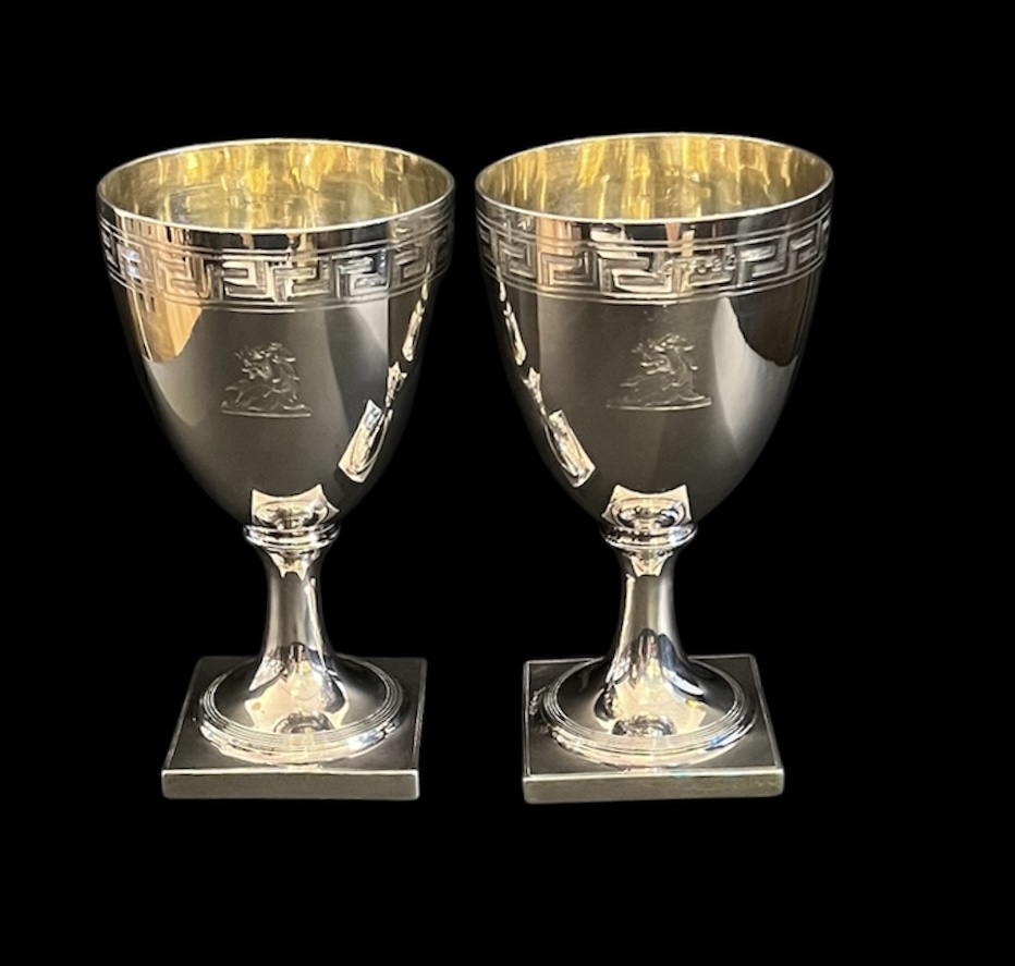 Antique English Sterling Goblets