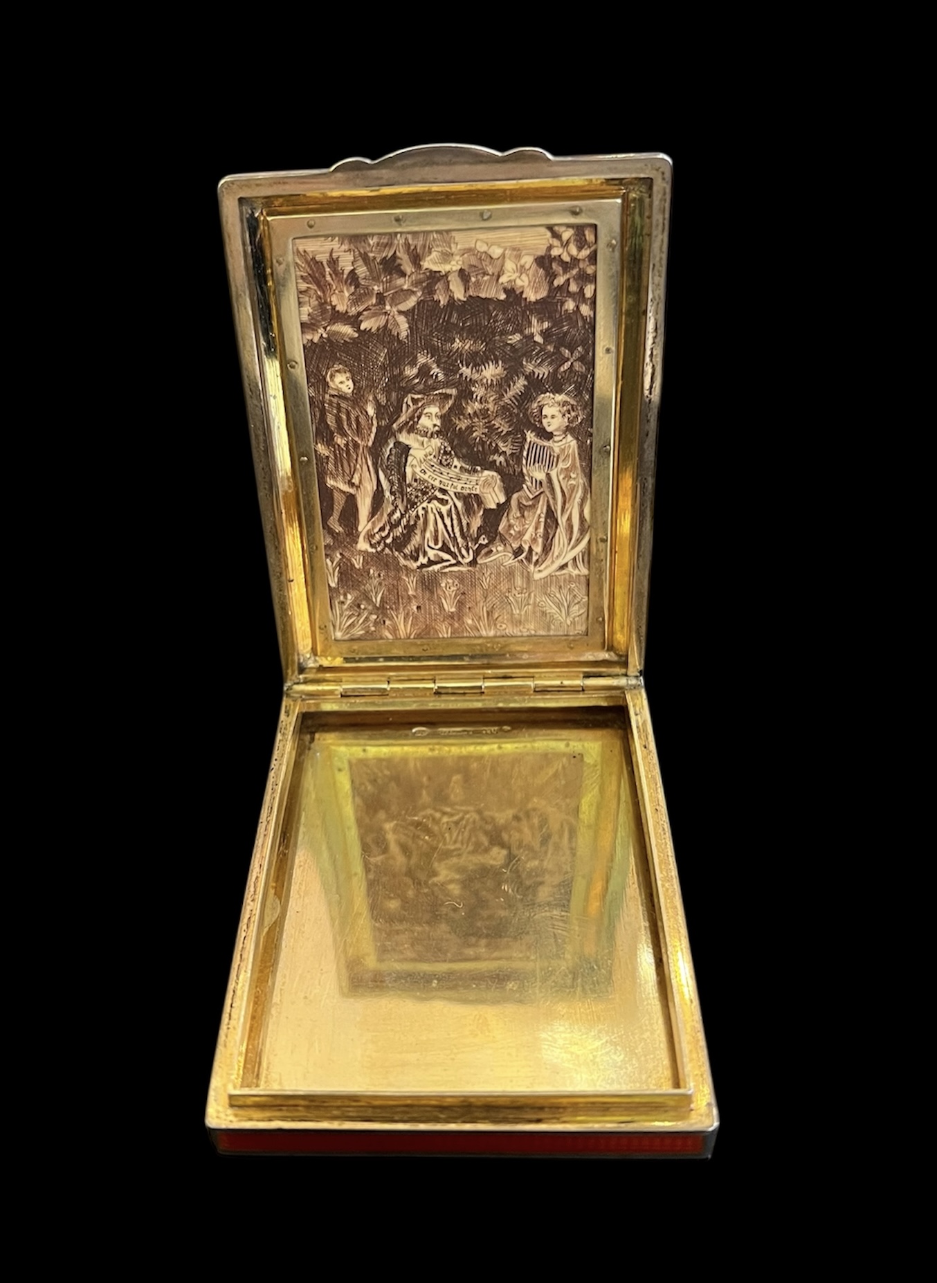 Bruder Frank Austrian Sterling Enamel Compact