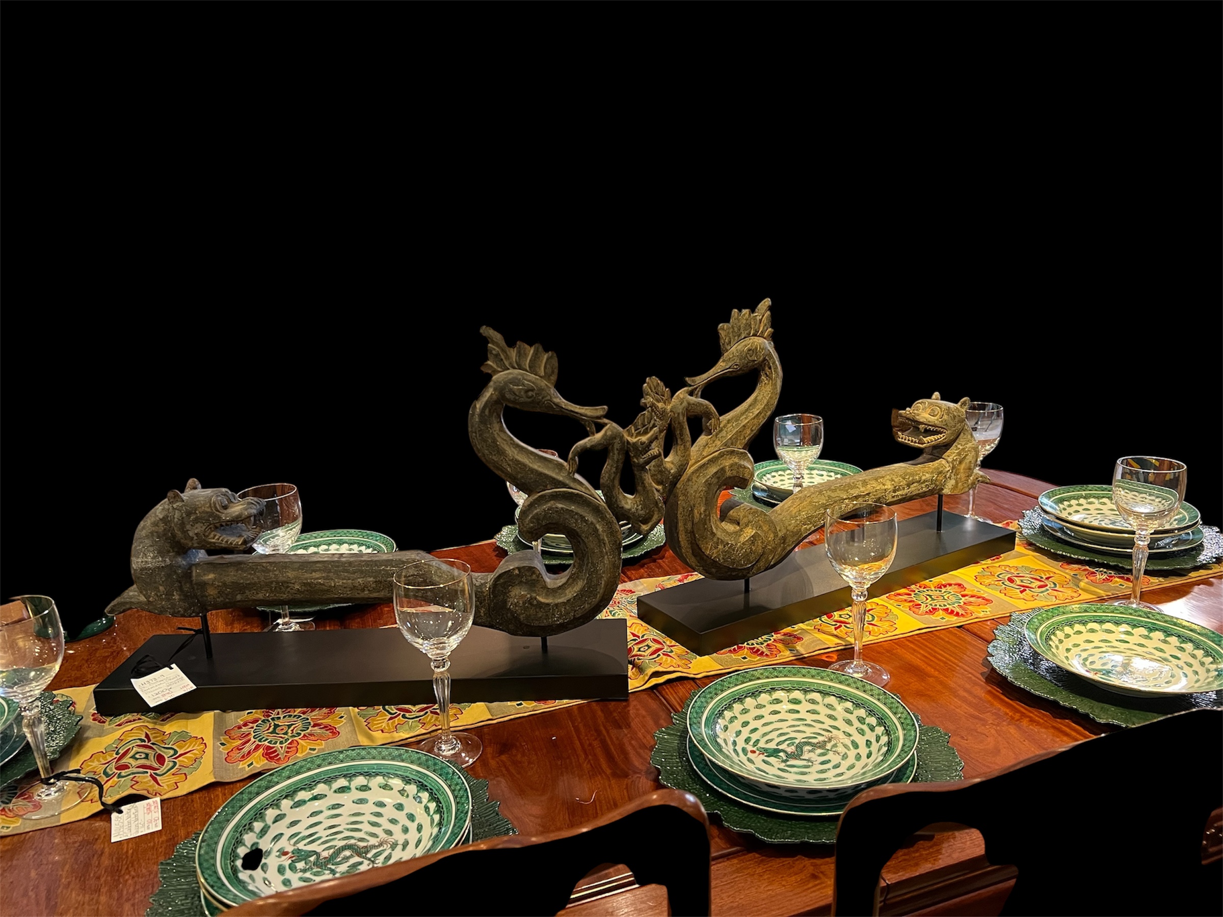 Antique Burmese Oxcart Prows