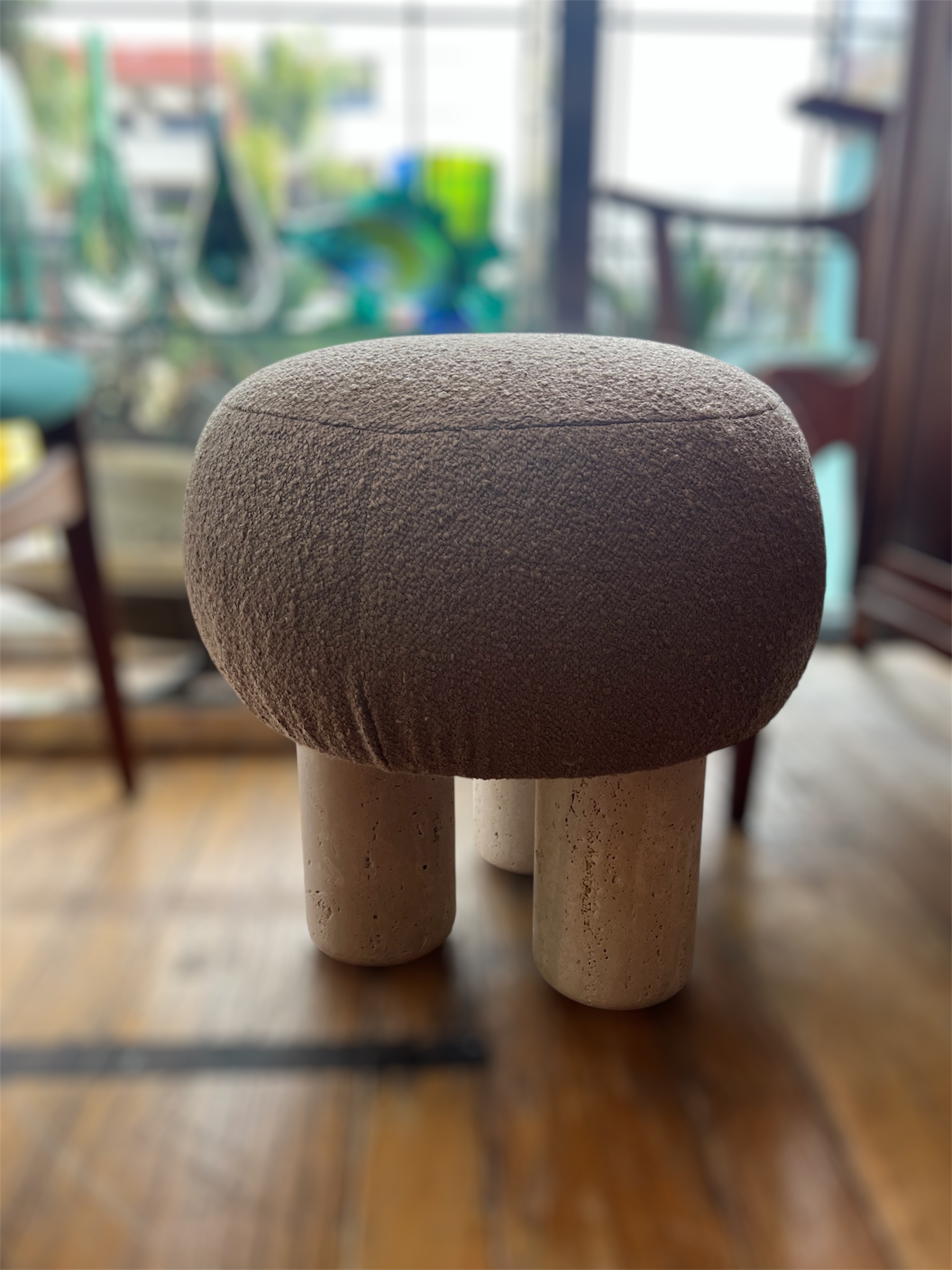 Rouse Hygge Stool Travertine Legs