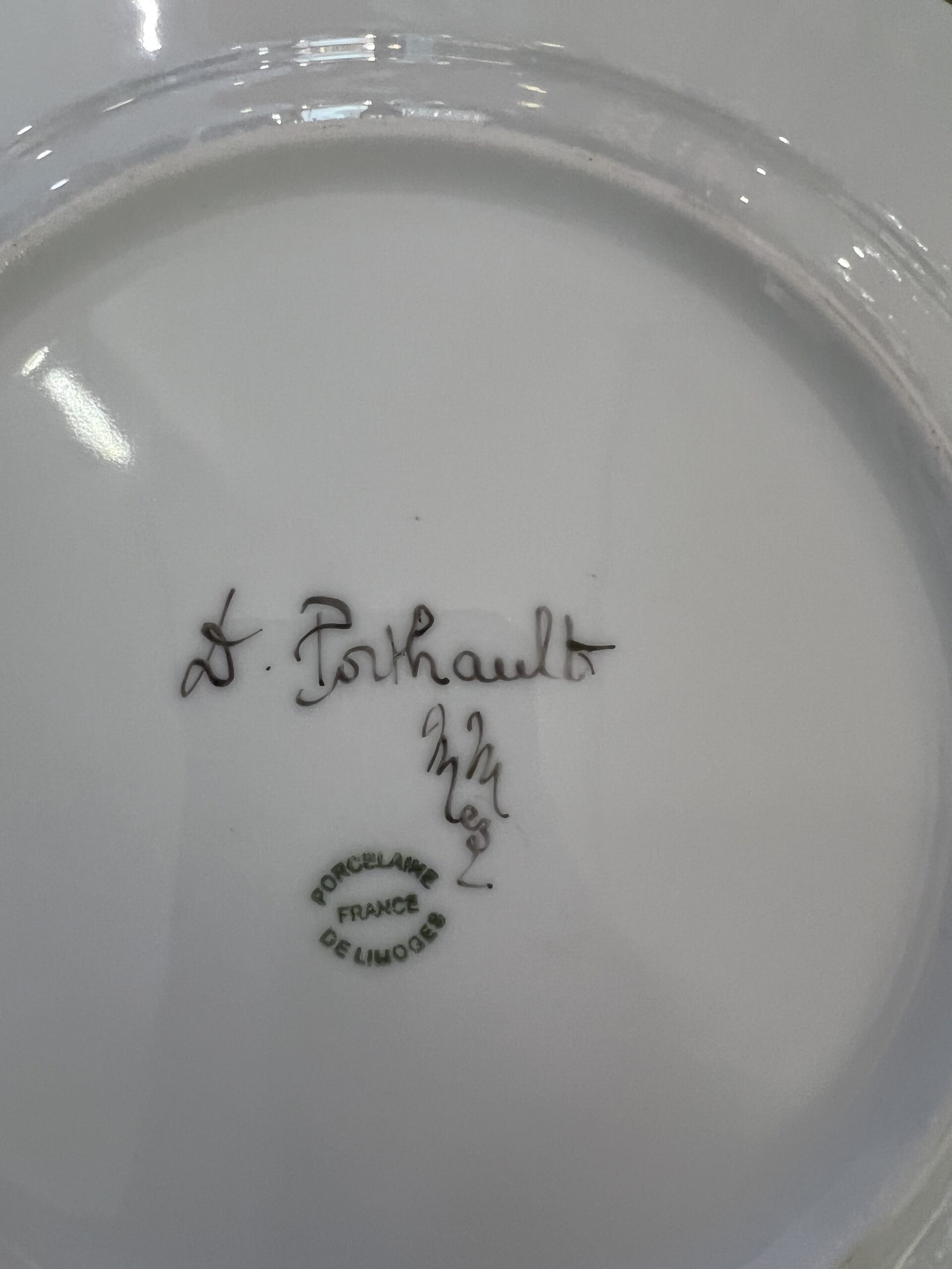 D. Porthault Limoges Pink Floral China