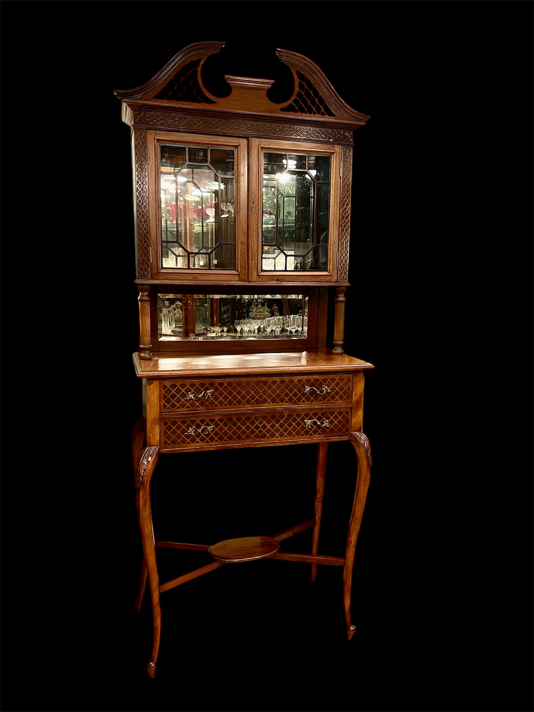 Mahogany Sideboard Display Cabinet