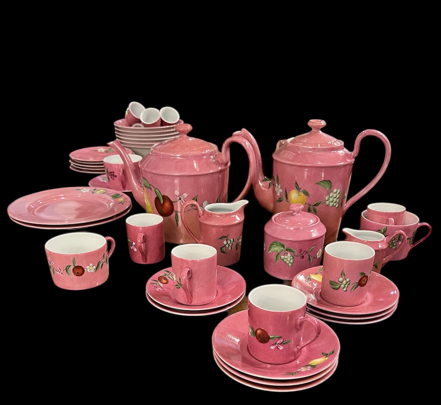 D. Porthault Limoges Pink Floral China