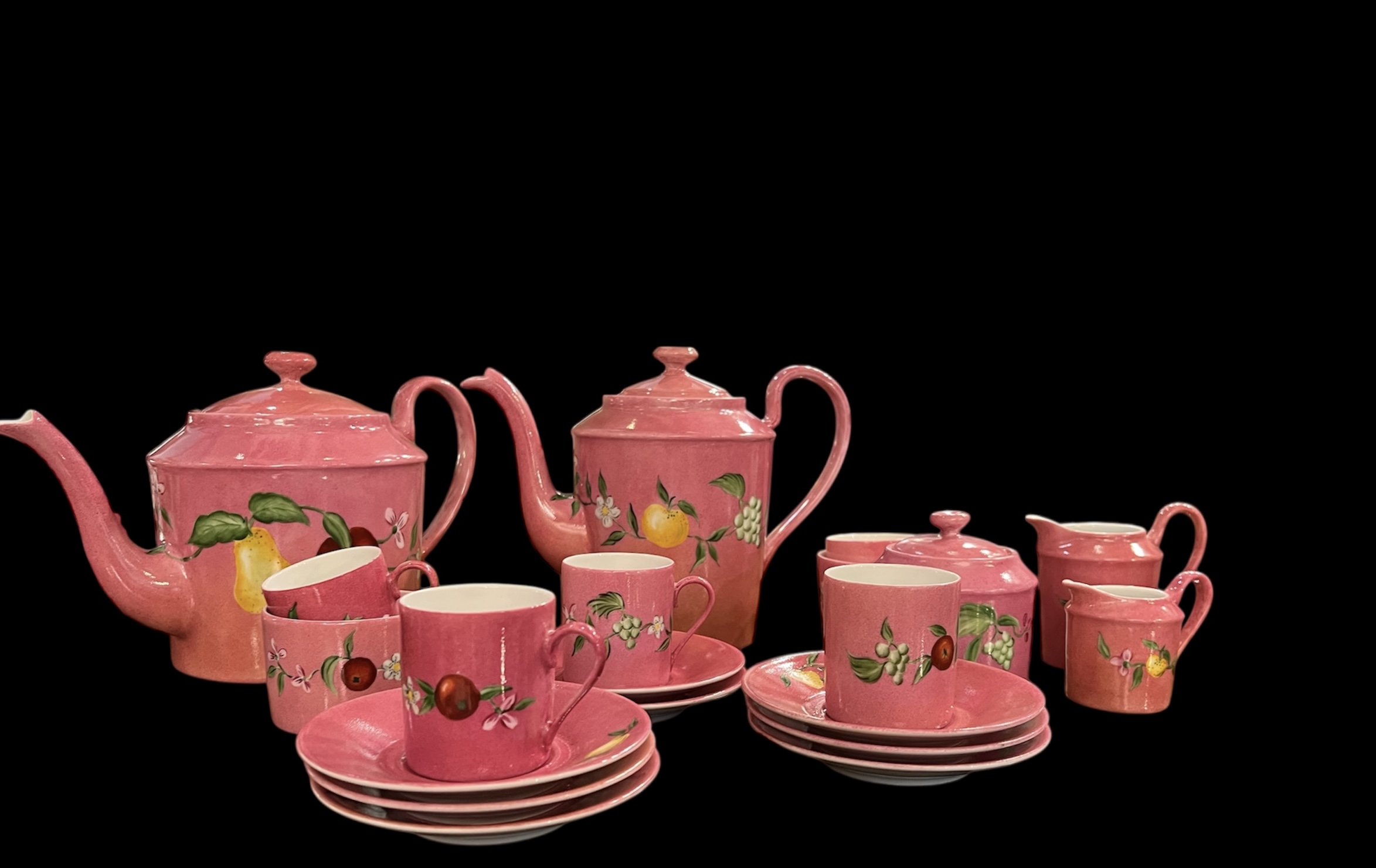 D. Porthault Limoges Pink Floral China