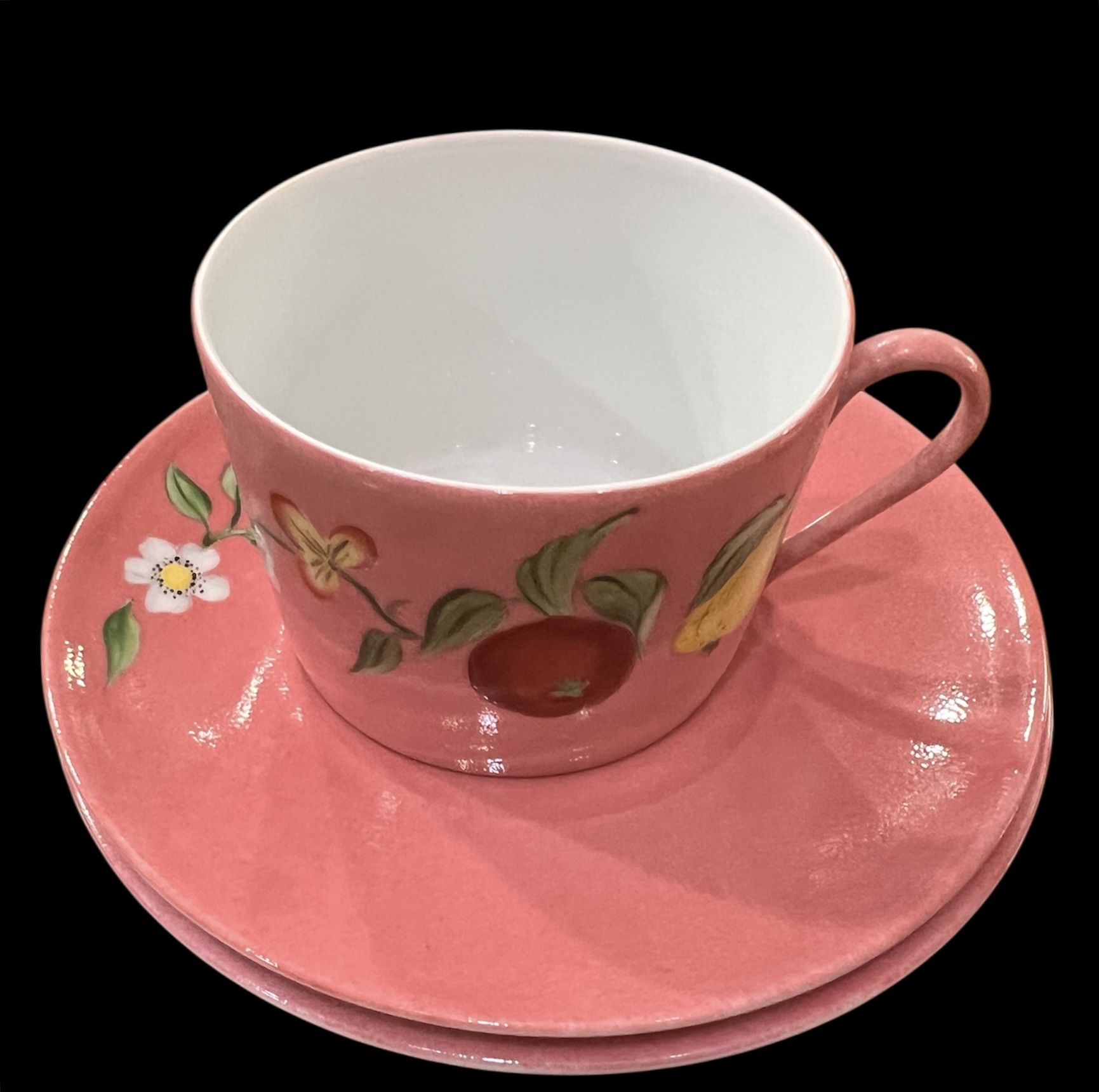 D. Porthault Limoges Pink Floral China