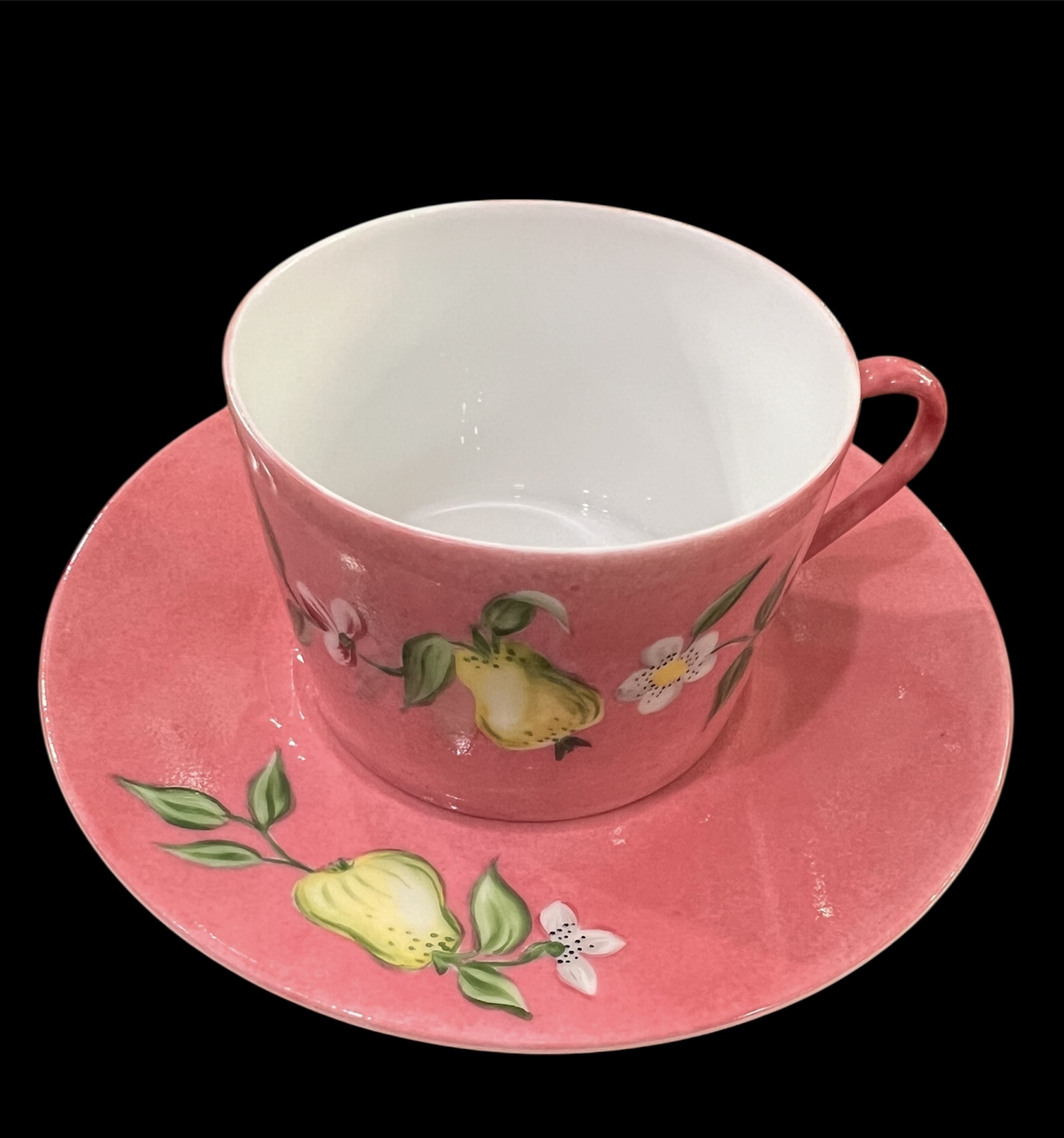 D. Porthault Limoges Pink Floral China