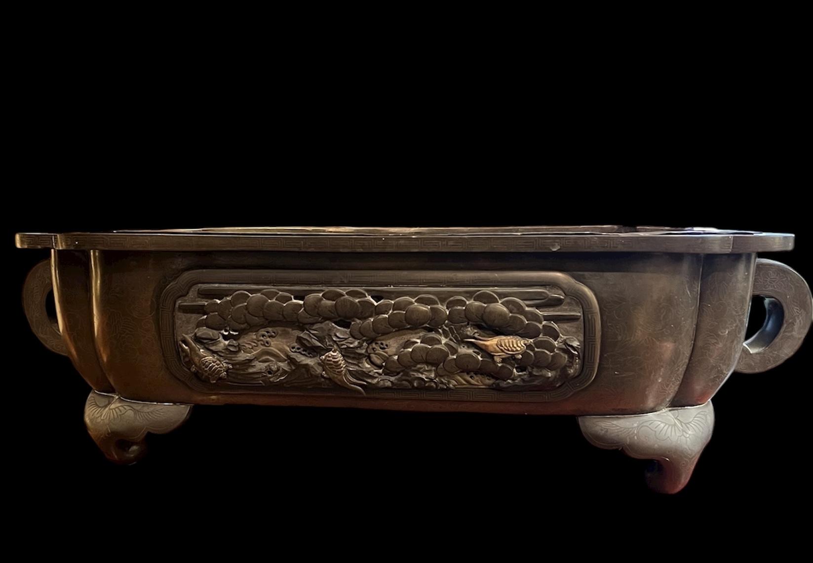 Antique Chinese Bronze Planter