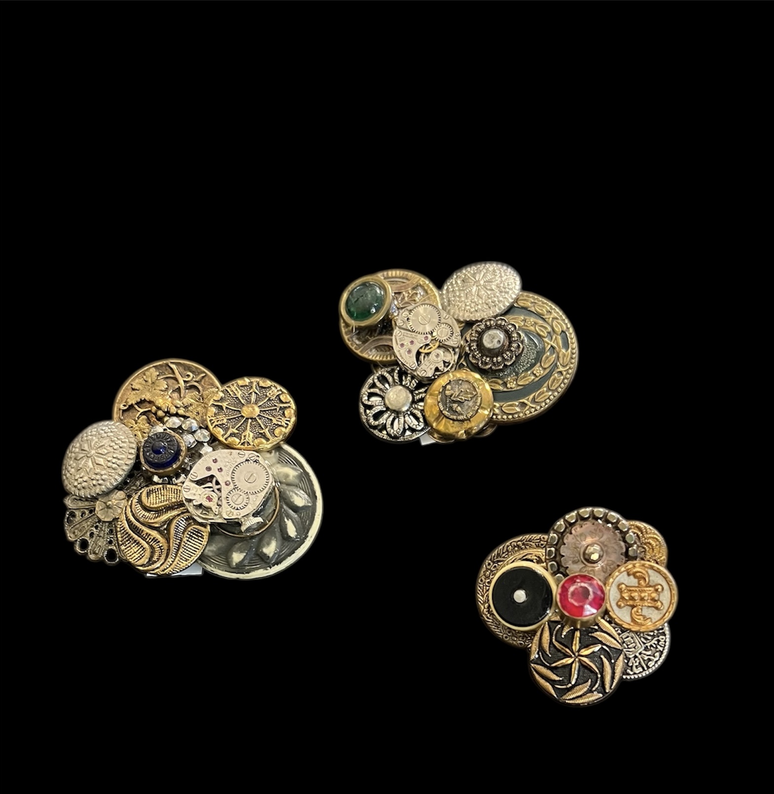 Antique Military Button Pins