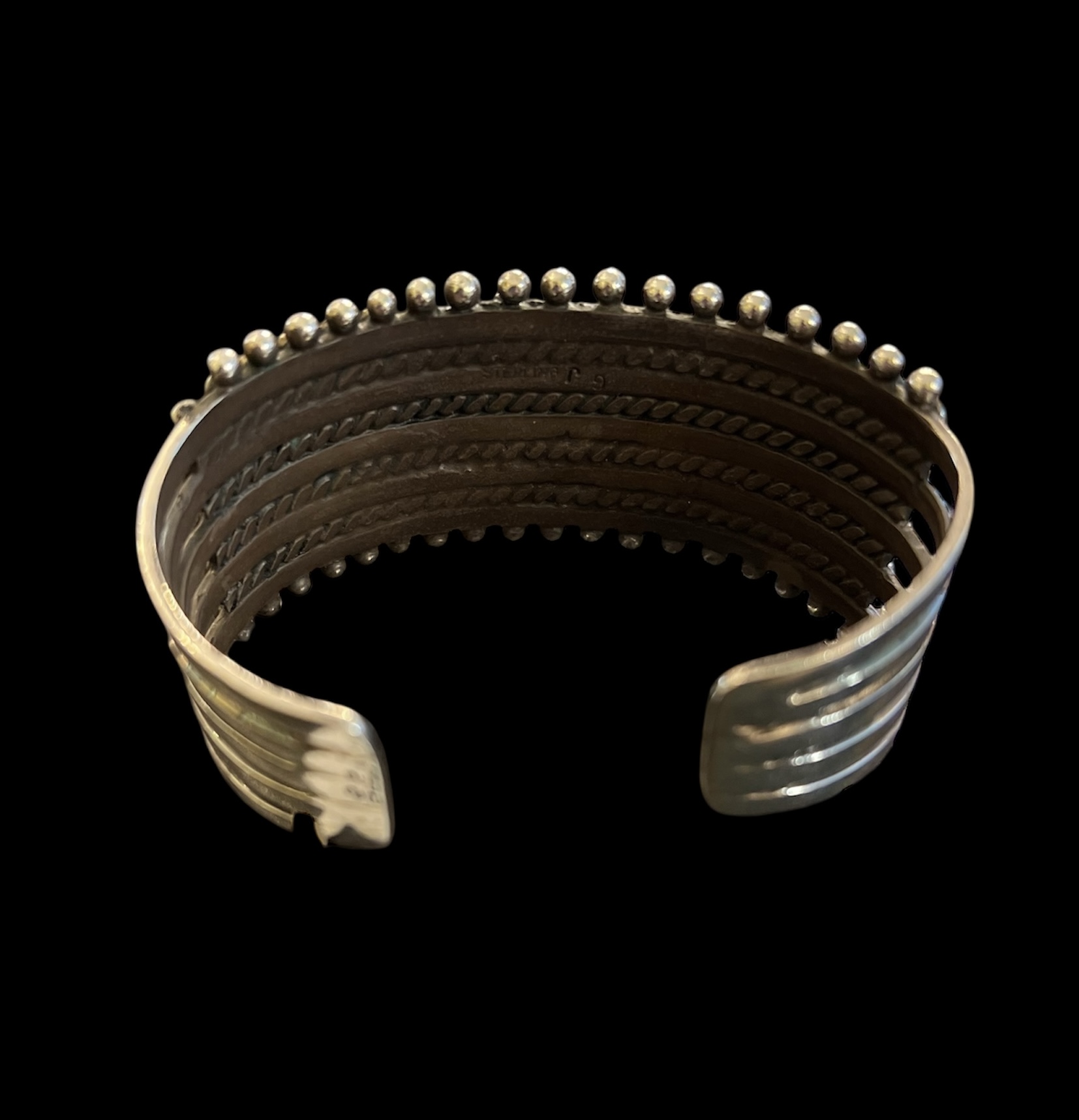 Zuni Petit Point Turquoise Cuff