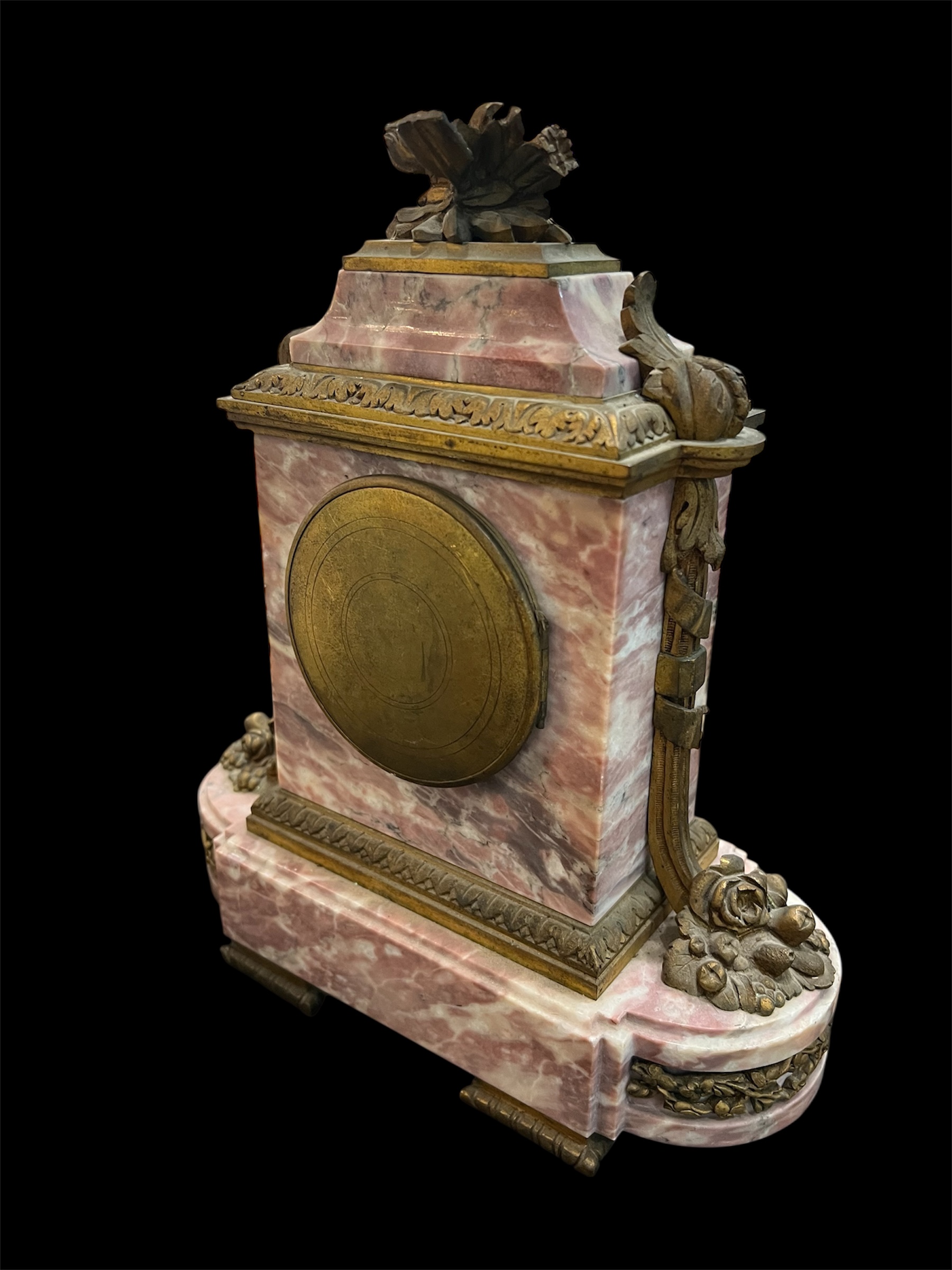 Tiffany Ormolu Blush Marble Garniture