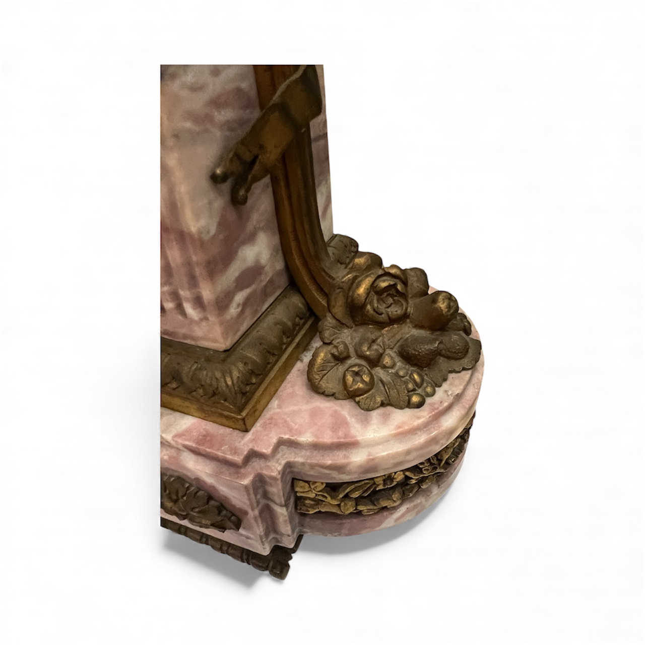 Tiffany Ormolu Blush Marble Garniture