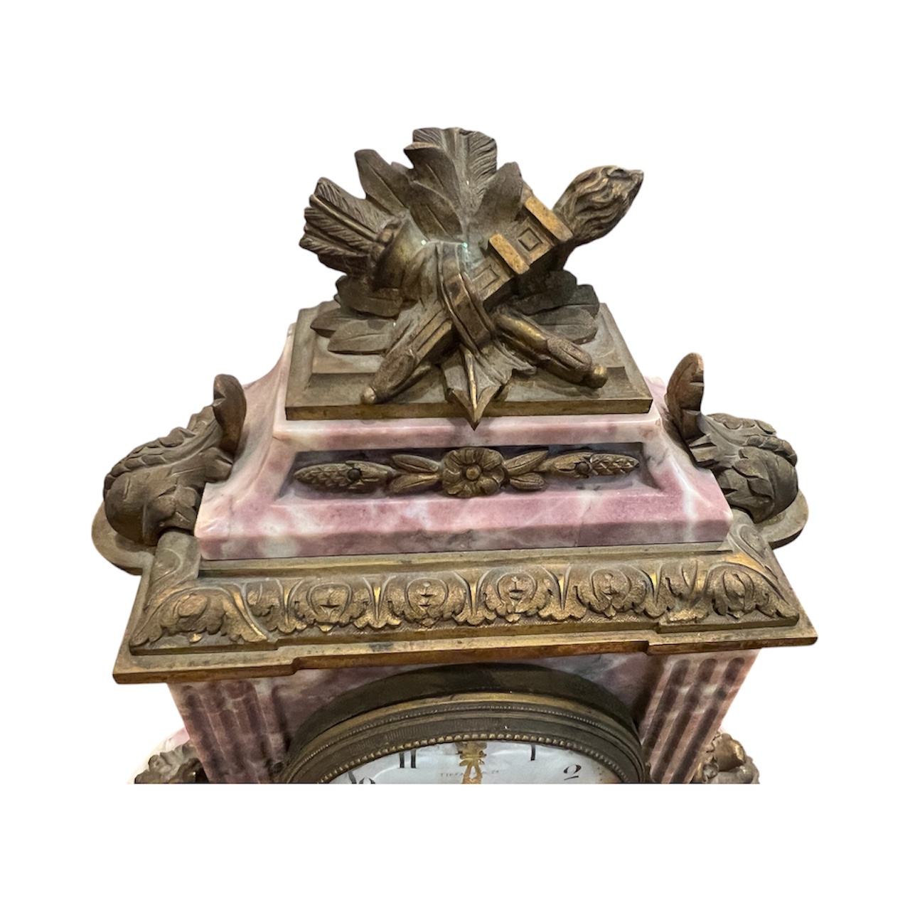 Tiffany Ormolu Blush Marble Garniture - Image 8