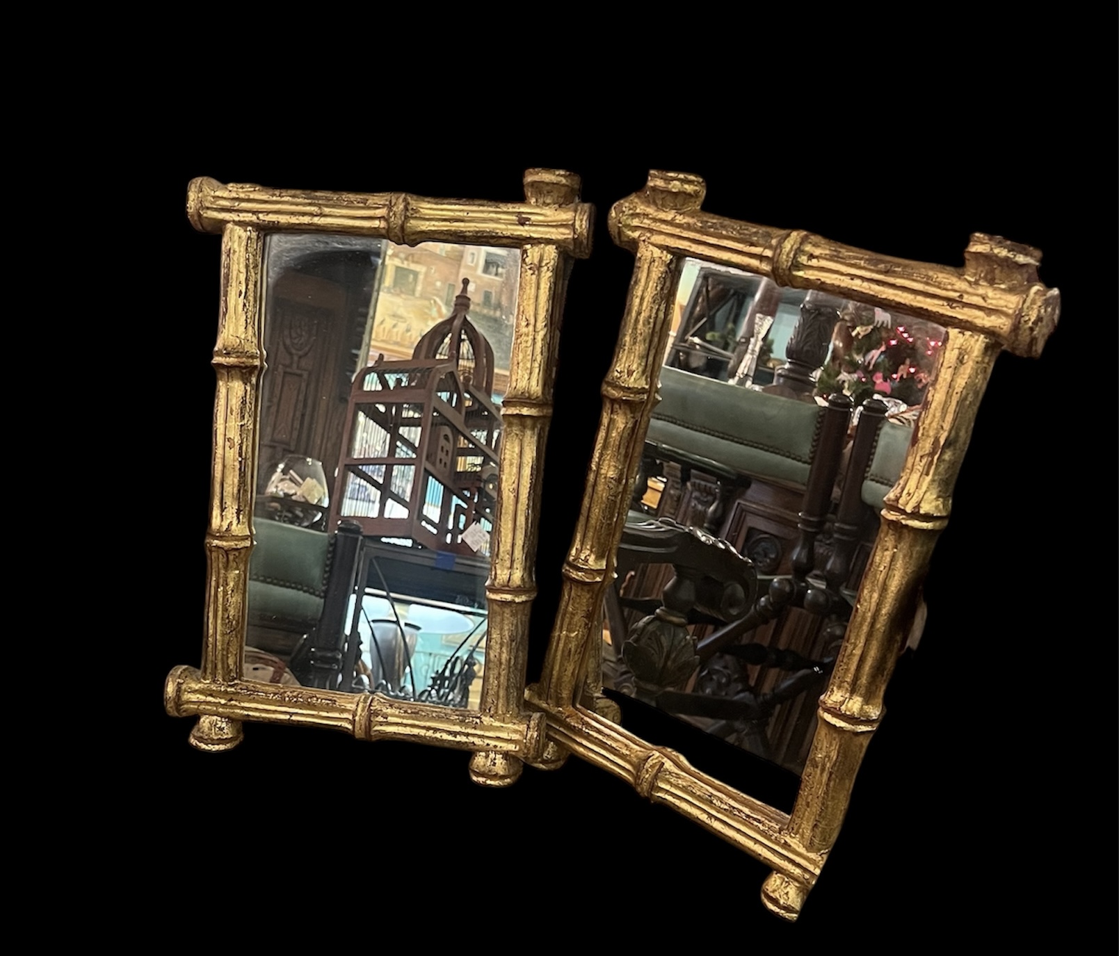 Vintage Italian Gold Leaf Mirrors