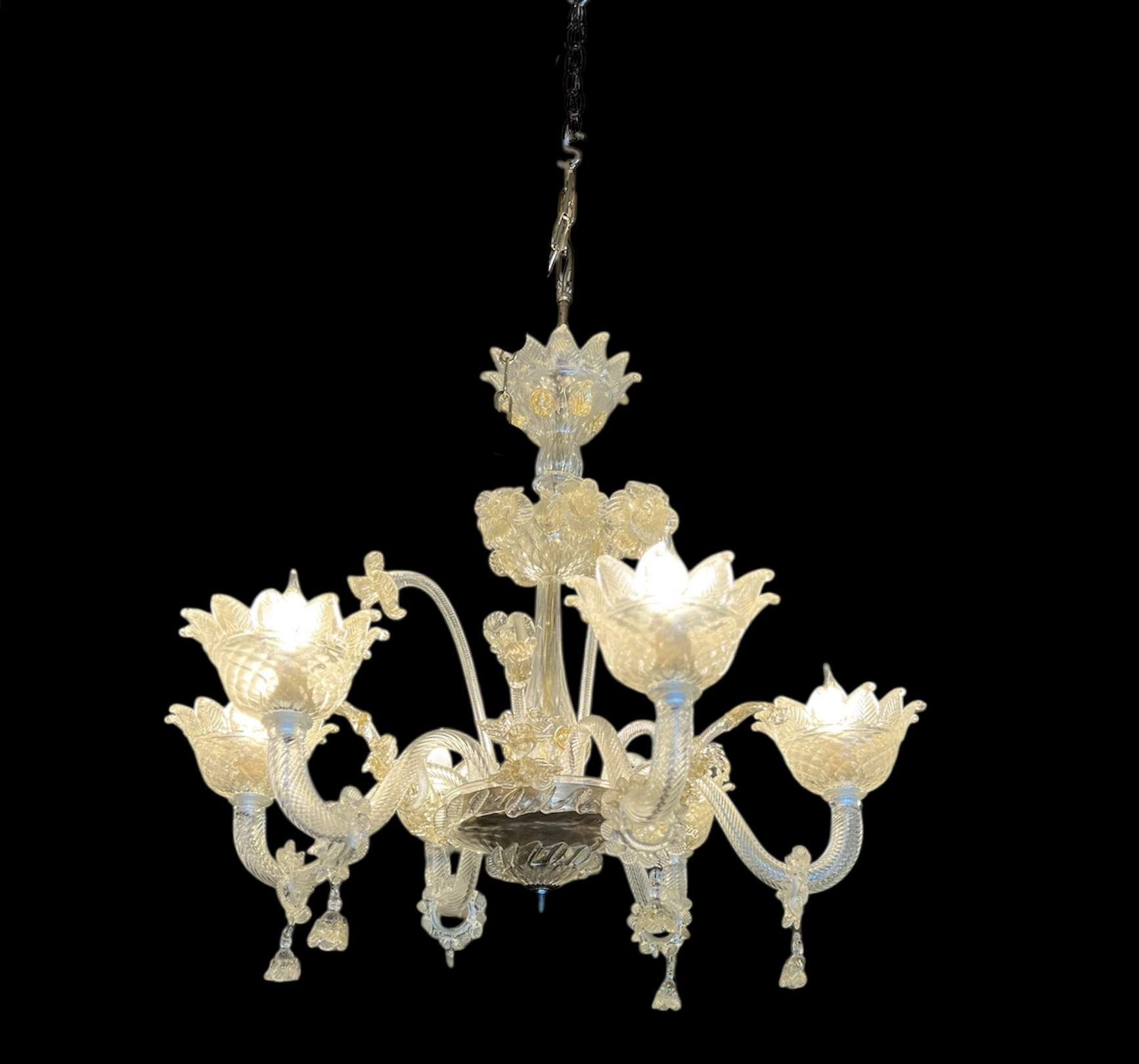 Vintage Murano Handblown Chandelier