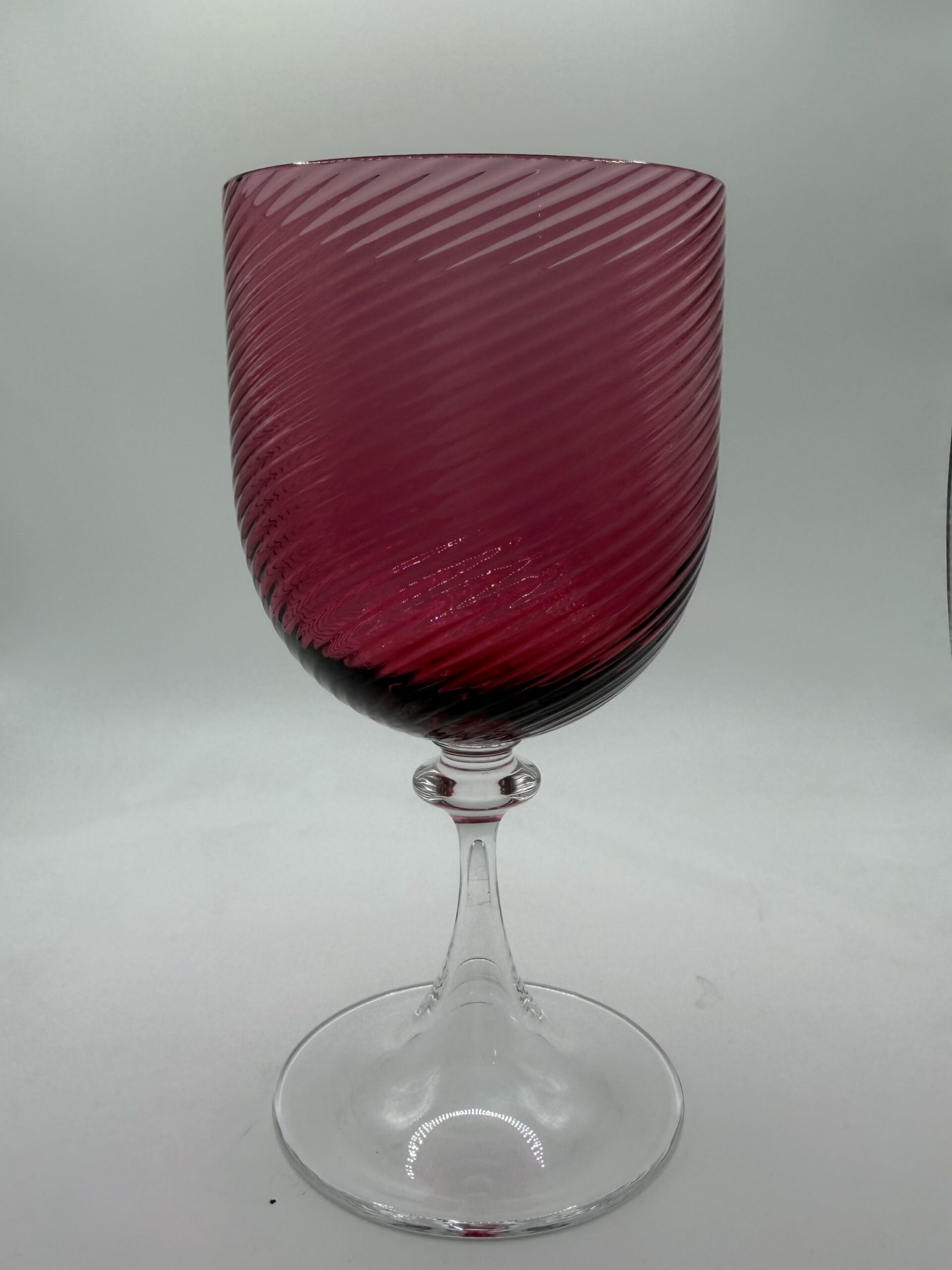 Nason Moretti Cranberry Goblets