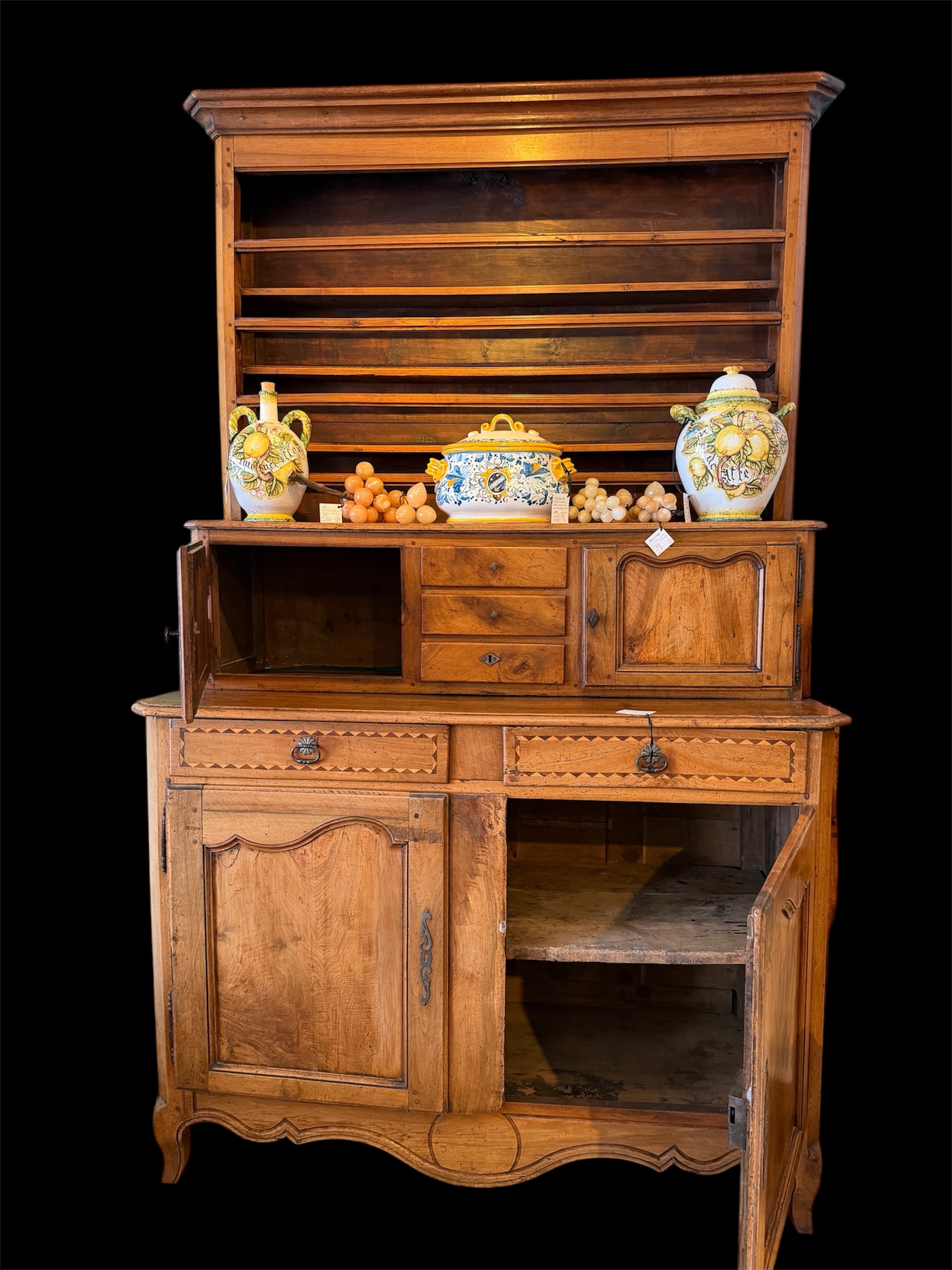 Antique French Cherrywood Sideboard