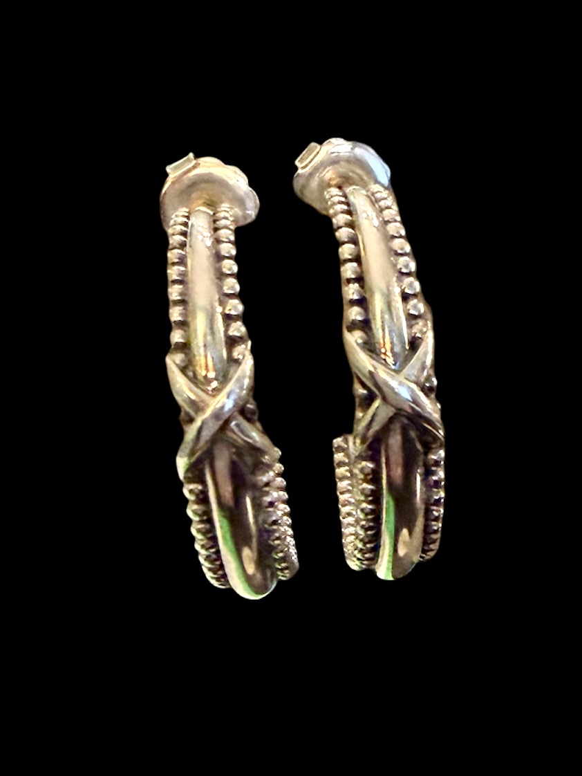 Lagos Caviar 1.5″ Hoop Earrings