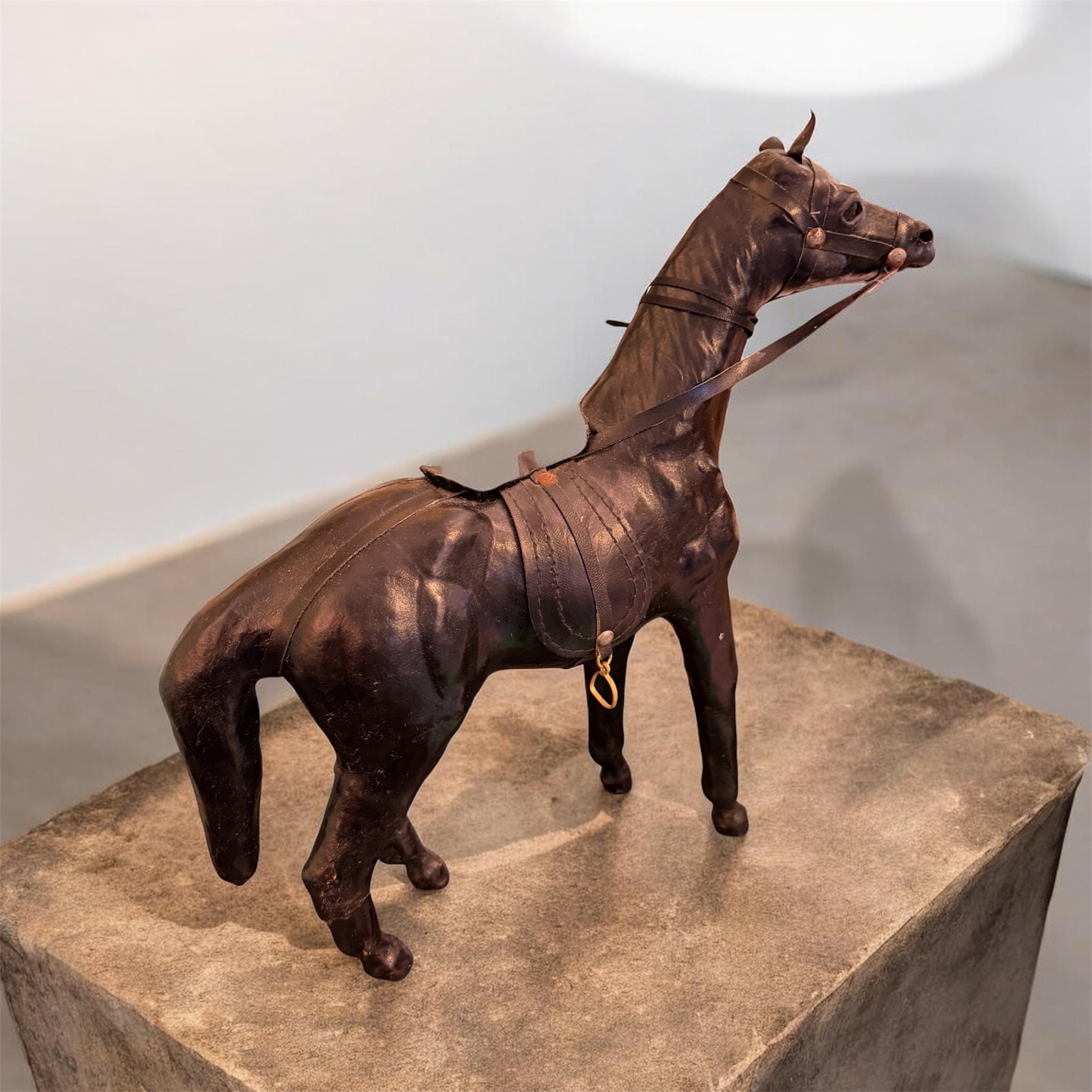 Bharat Leather Horse Figurine